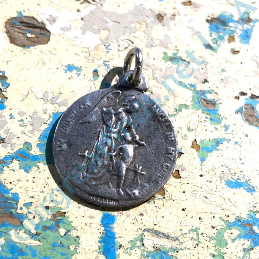 Vintage Sterling Silver St. Jude Devotional Pendant Charm - Religious Jewelry for Prayer & Protection - Perfect for Gifts, Daily Wear & Spiritual Occasions