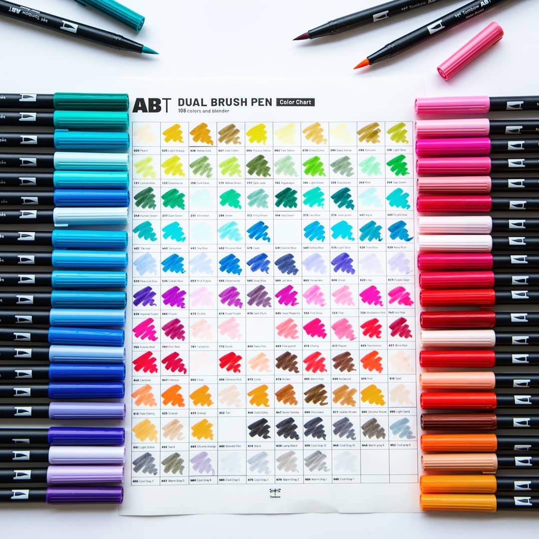 Tombow Dual Tip Blender Pen - 2-Sided Alcohol-Based Marker for Calligraphy, Hand Lettering & Art Projects | Perfect for Bullet Journals, Sketching & DIY Crafts