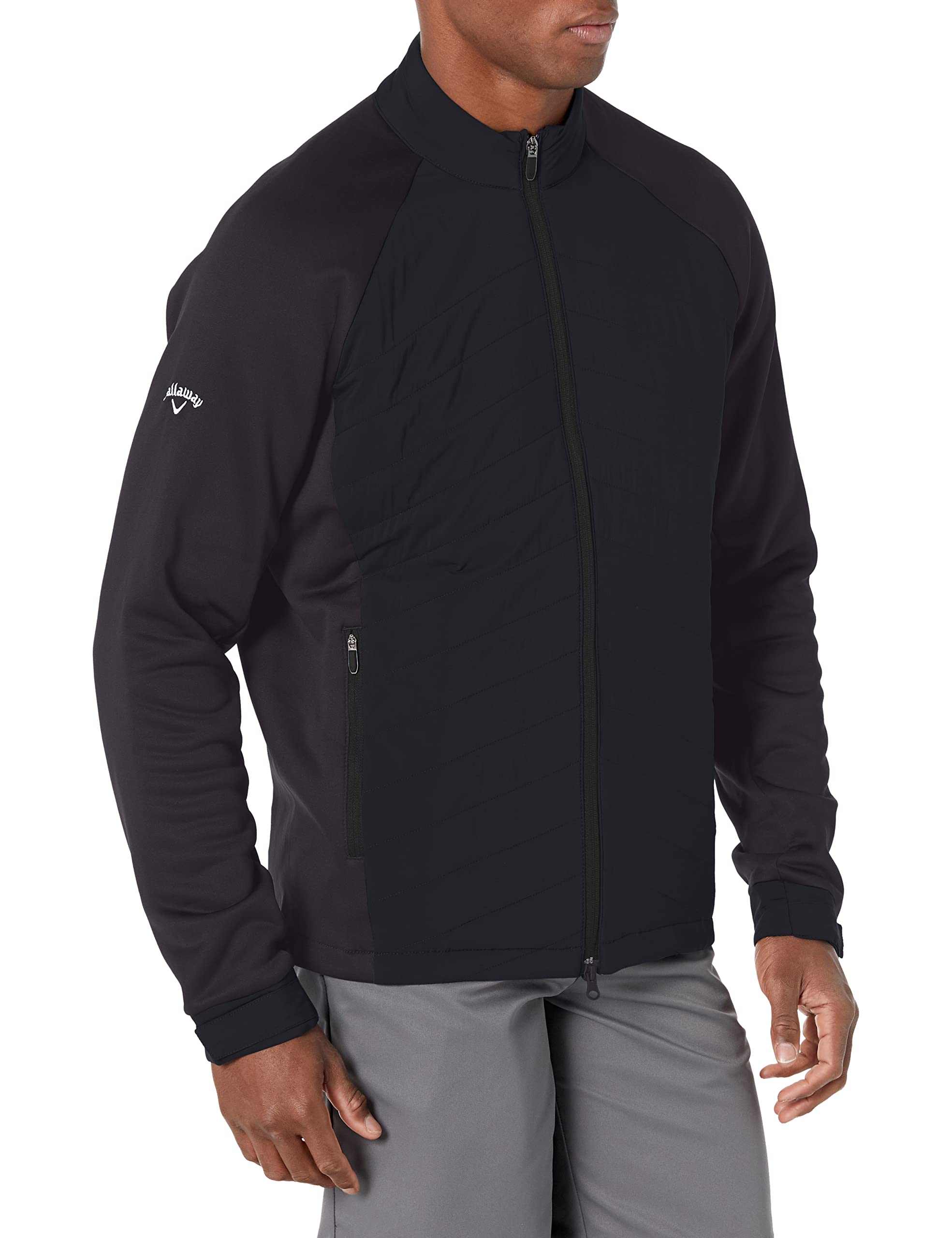 Callaway Men's Swing Tech Puffer Golf Jacket - Lightweight Waterproof Windbreaker for Cold Weather - Perfect for Golfing, Hiking & Outdoor Activities