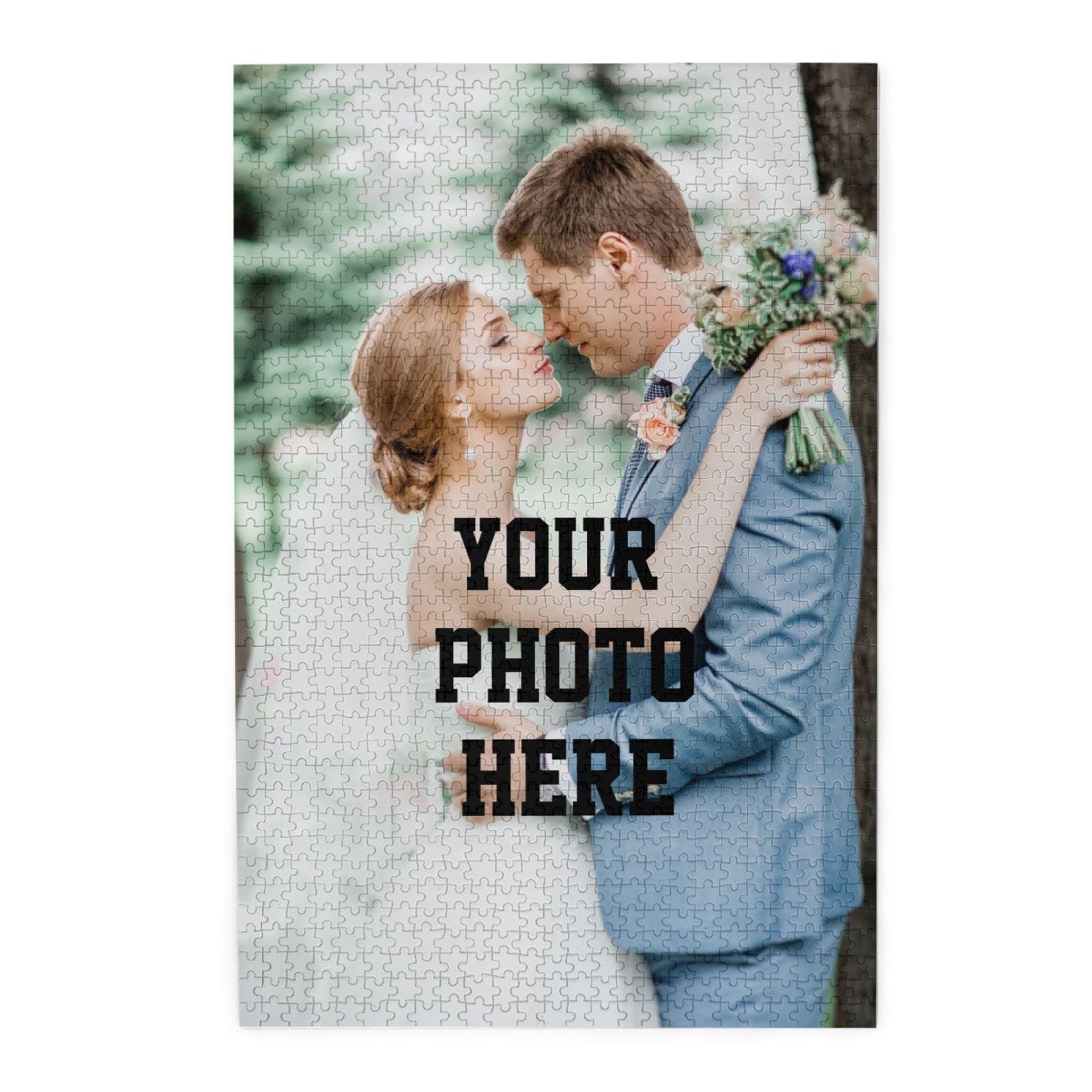 1000 Pcs Custom Photo Puzzle - Personalized Jigsaw Puzzle with Your Image or Text (300/500/1000 Pieces) - Perfect Gift for Adults & Teens - Great for Family Game Nights, Birthday Presents & Home Decor