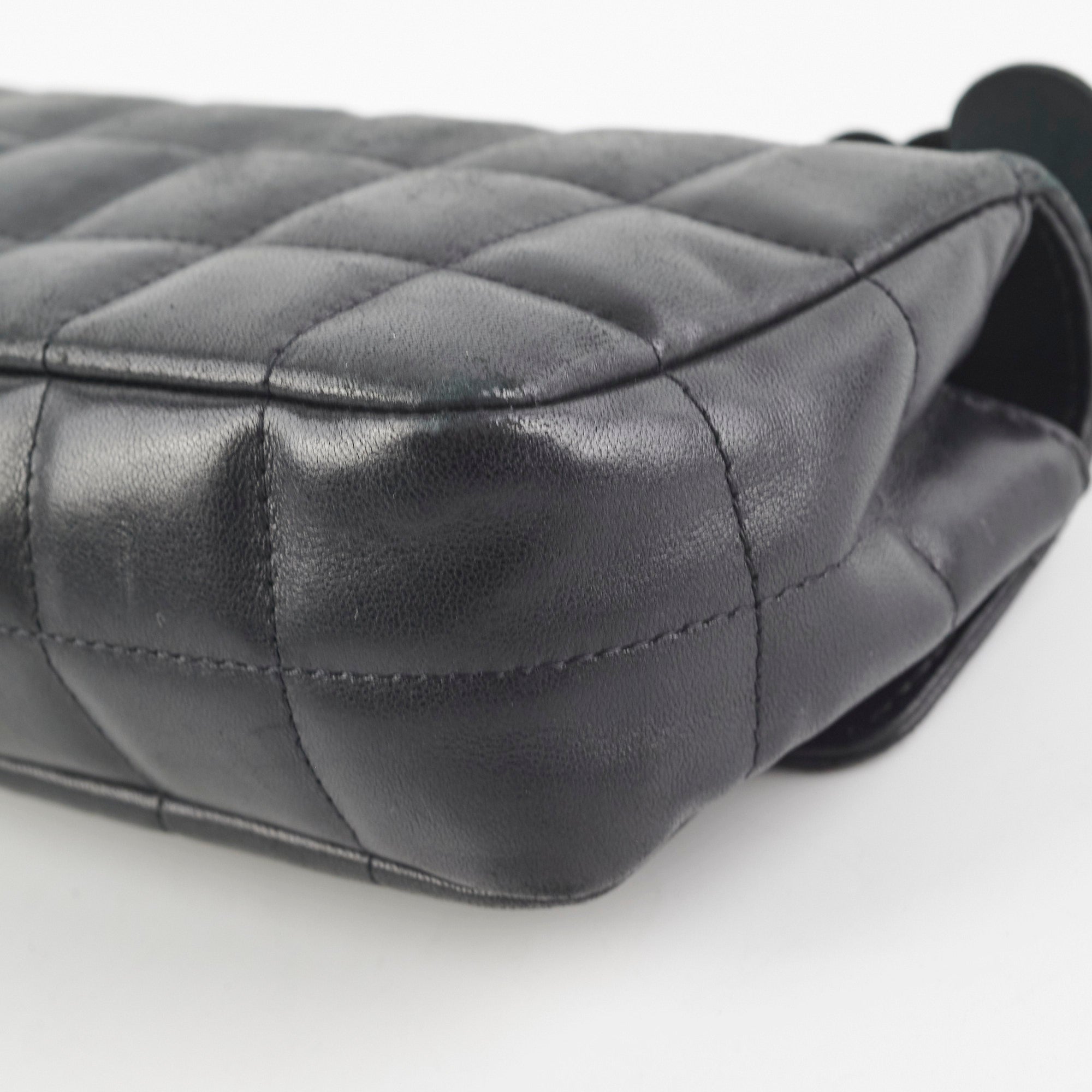 Chanel Seasonal Camellia Lambskin Mini Bag Black - Luxury Crossbody Purse for Women, Perfect for Date Night & Evening Events