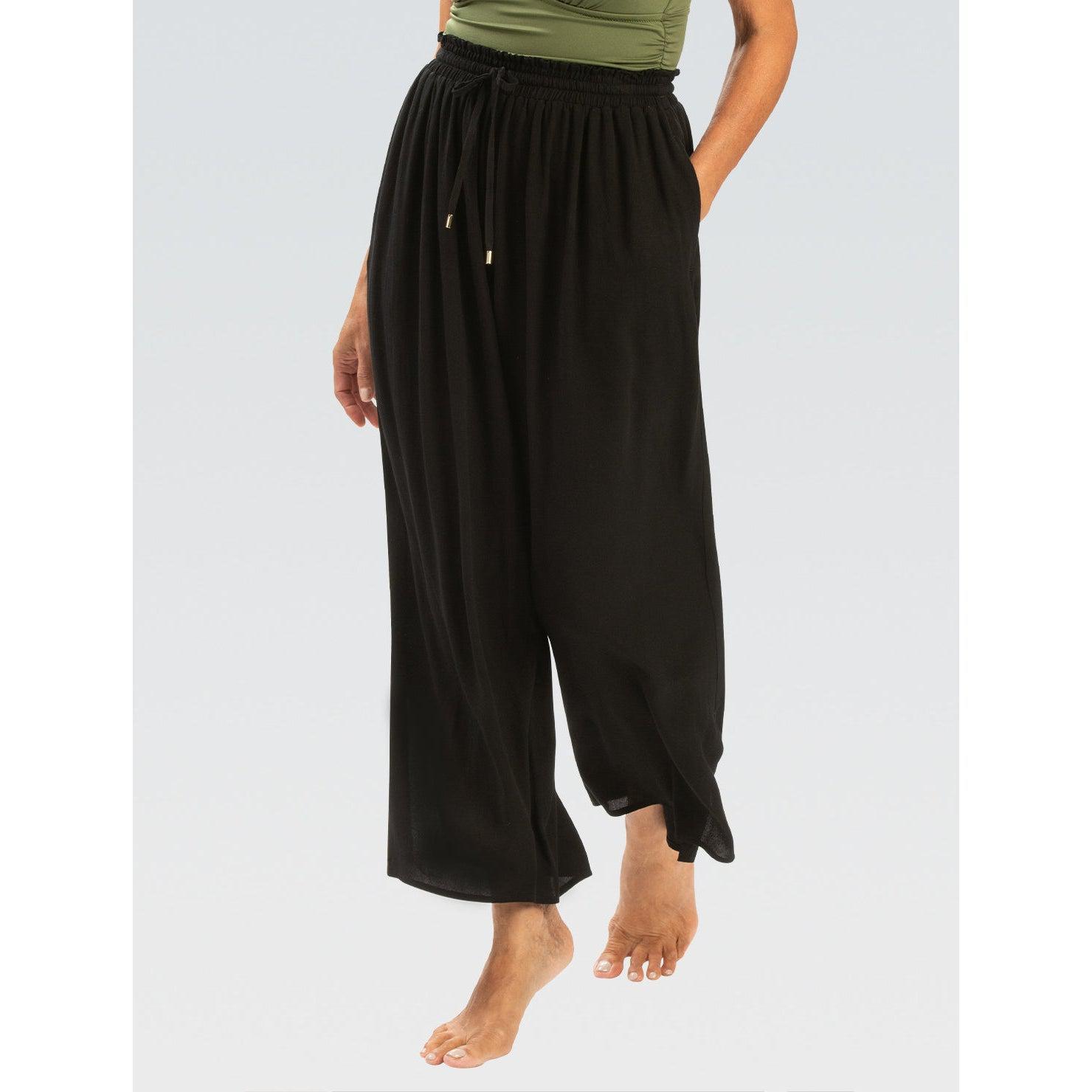 Dolfin Solid Palazzo Pant Cover Up - Stylish Swimwear Cover-Up for Women - Perfect for Beach, Pool, and Vacation Outfits