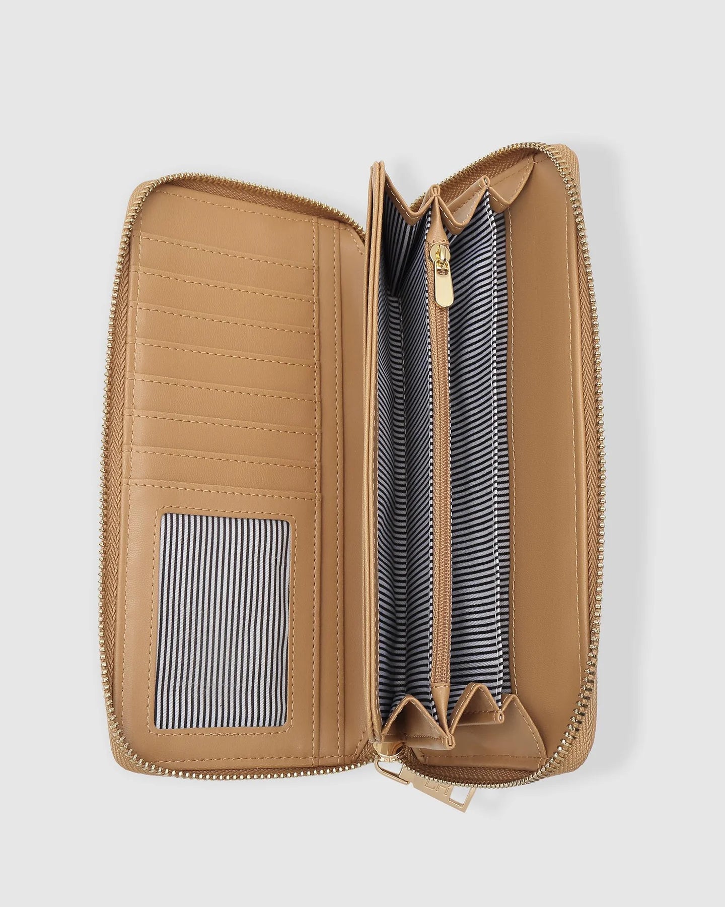 Louenhide Jessica Wallet in Camel - Premium Leather Women's Wallet for Everyday Use & Travel