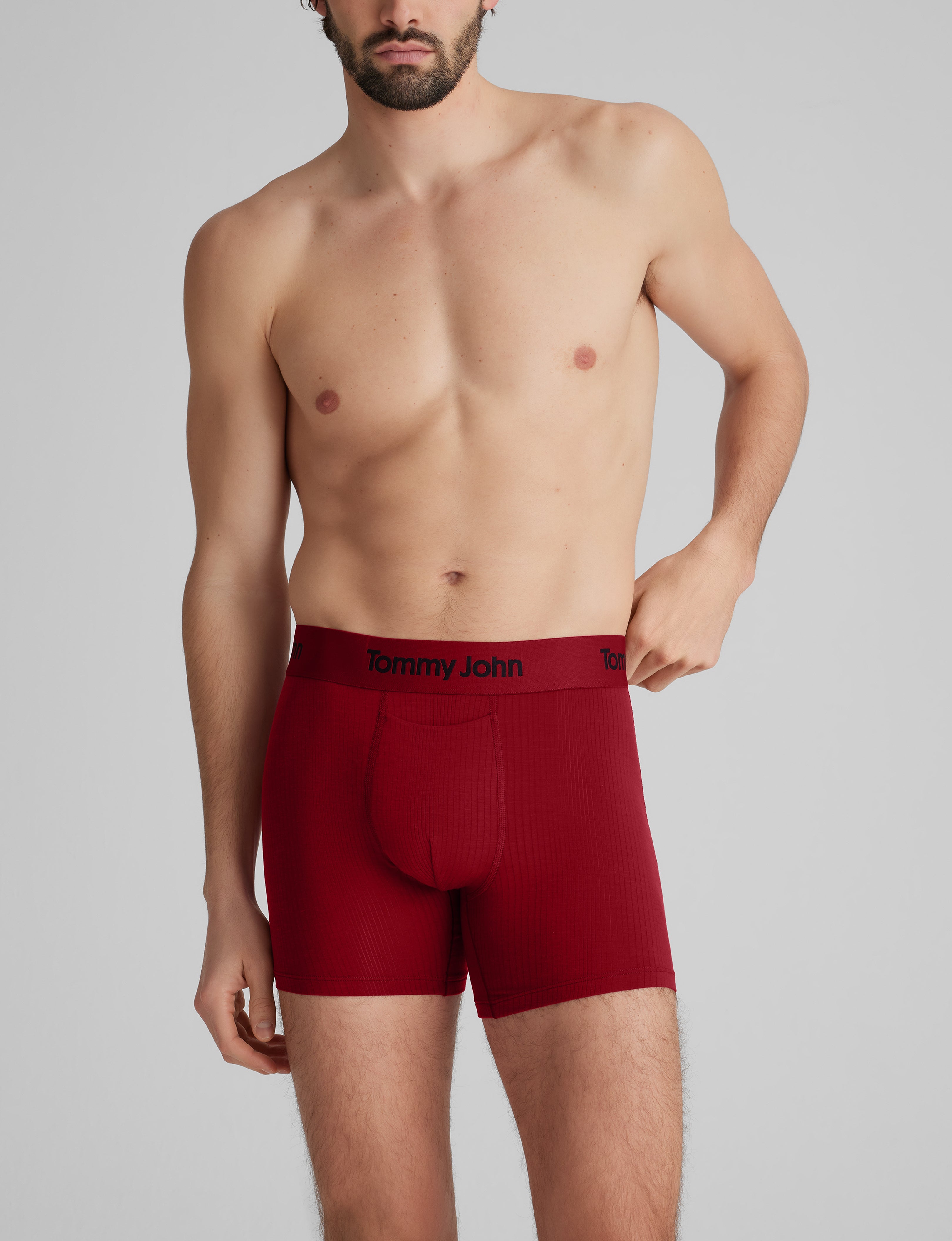 Second Skin Luxe Rib Trunk 4 Pack - Ultra Soft Men's Underwear for All-Day Comfort - Perfect for Workout, Lounge & Everyday Wear