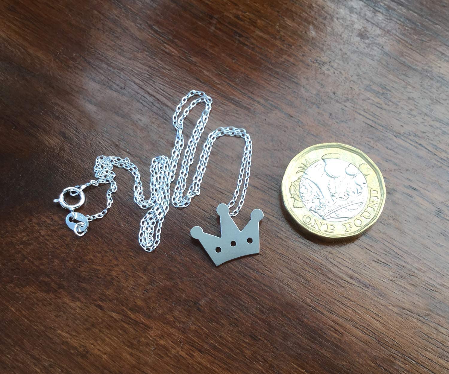 Sterling Silver Crown Necklace for Women - Elegant Royal Jewelry Gift for Queen, Princess, Birthday, Anniversary | Perfect for Parties, Weddings, Special Occasions