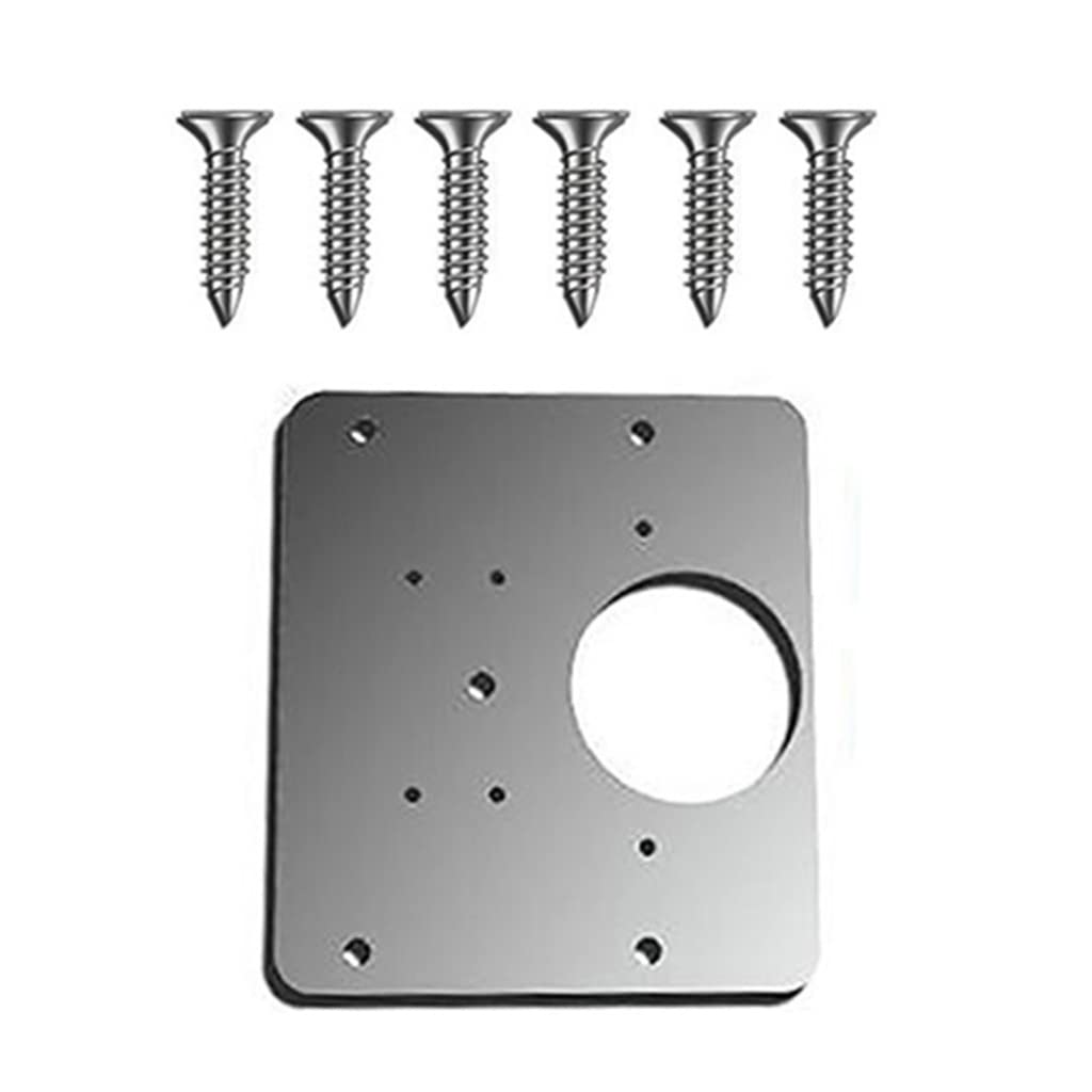 1/2/3/4PCS Stainless Steel Hinge Repair Plate for Cabinet, Furniture, Drawer & Window - Durable Metal Repair Accessory (1 Set) - Perfect for Home Improvement, DIY Projects & Furniture Restoration