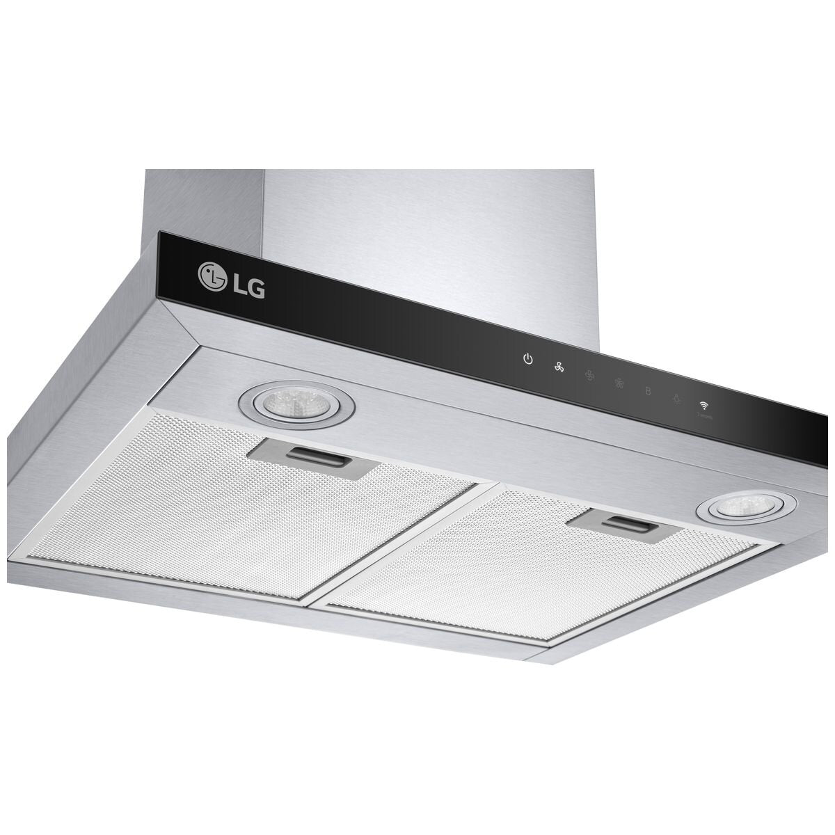LG BWH607T3S 60cm Series 7 Canopy Range Hood - Stainless Steel Kitchen Exhaust Fan with Powerful Extraction - Perfect for Modern Home Cooking & Open Kitchen Designs