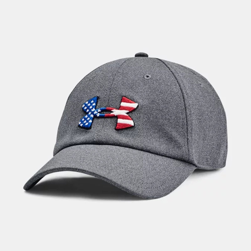 Under Armour Freedom Blitzing Adjustable Baseball Cap - Grey | Performance Hat for Running, Golf & Outdoor Sports