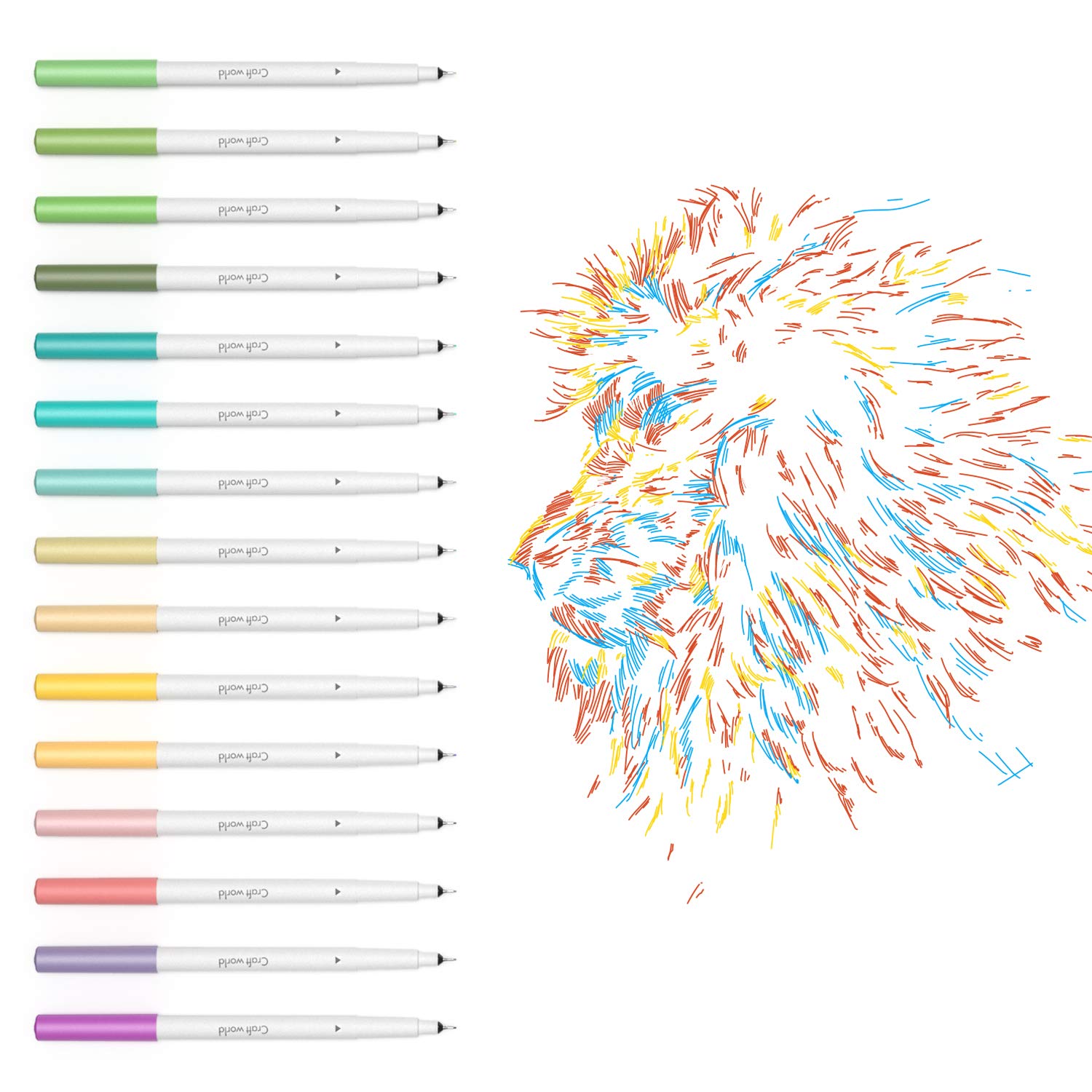 Ultimate 30-Pack Fine Point Pens (0.4mm Tip) for Cricut Maker 3/Maker/Explore 3/Air 2 - Premium Drawing & Writing Pen Set - Perfect for DIY Crafts, Scrapbooking, Vinyl Cutting & Paper Projects