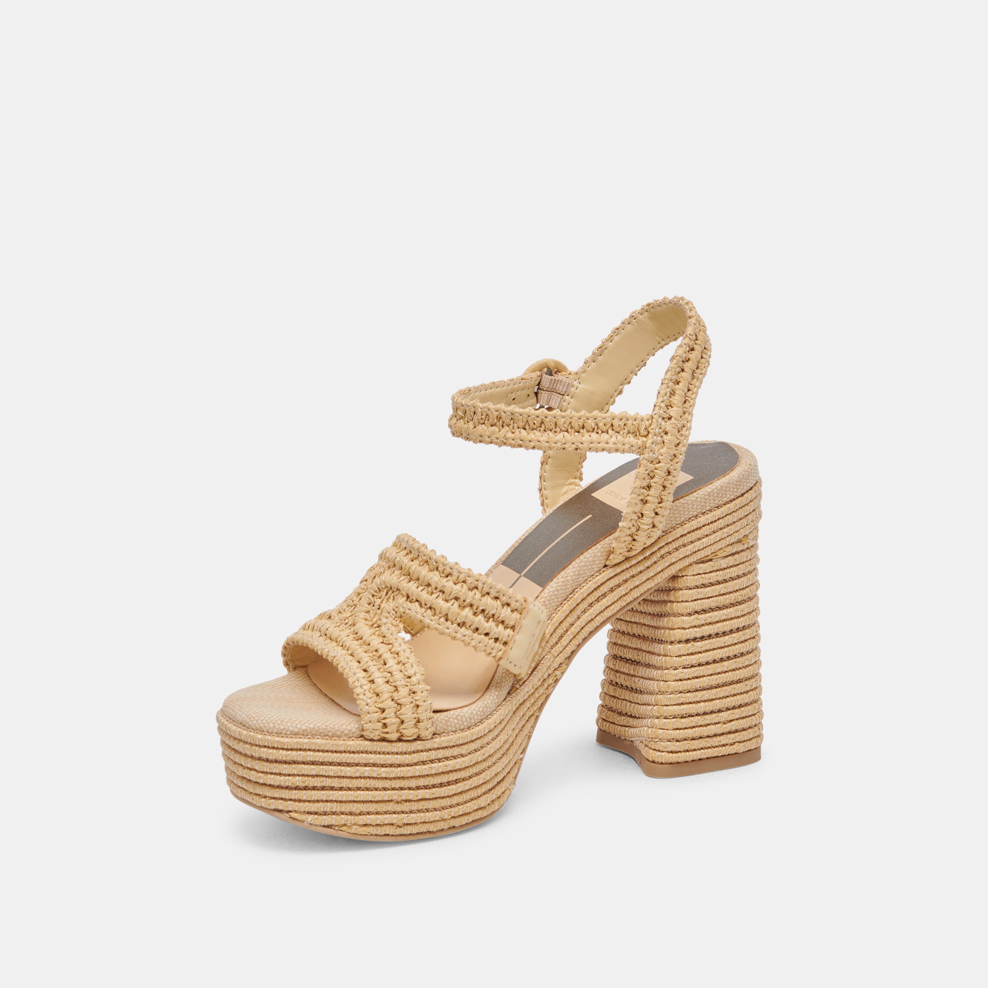 LACYE Natural Woven High Heels for Women - Comfortable Dress Shoes for Party, Wedding & Evening Occasions