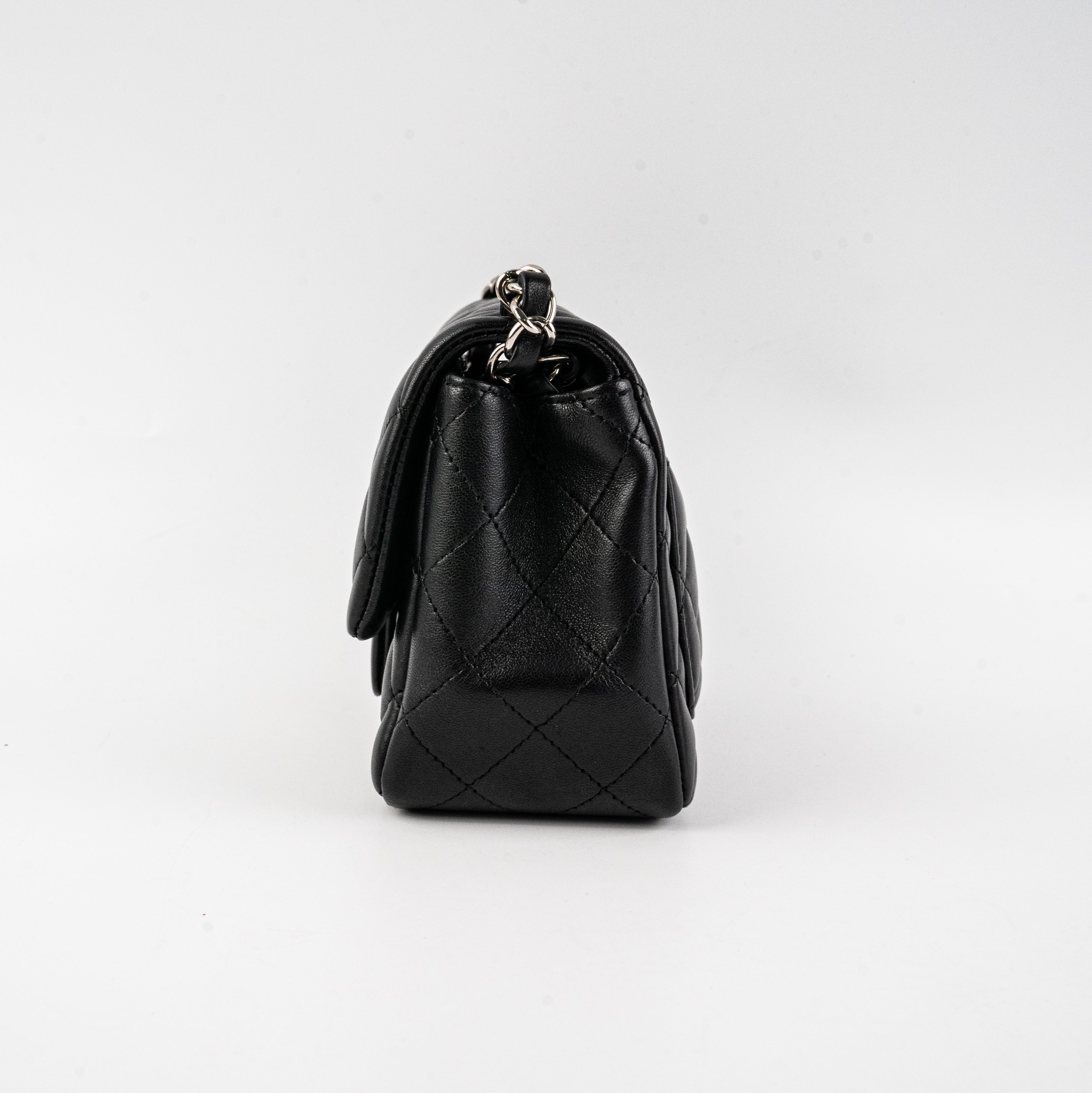 Chanel Square Mini Lambskin Black Crossbody Bag - Luxury Designer Handbag for Women | Perfect for Evening Parties, Date Nights & Special Occasions