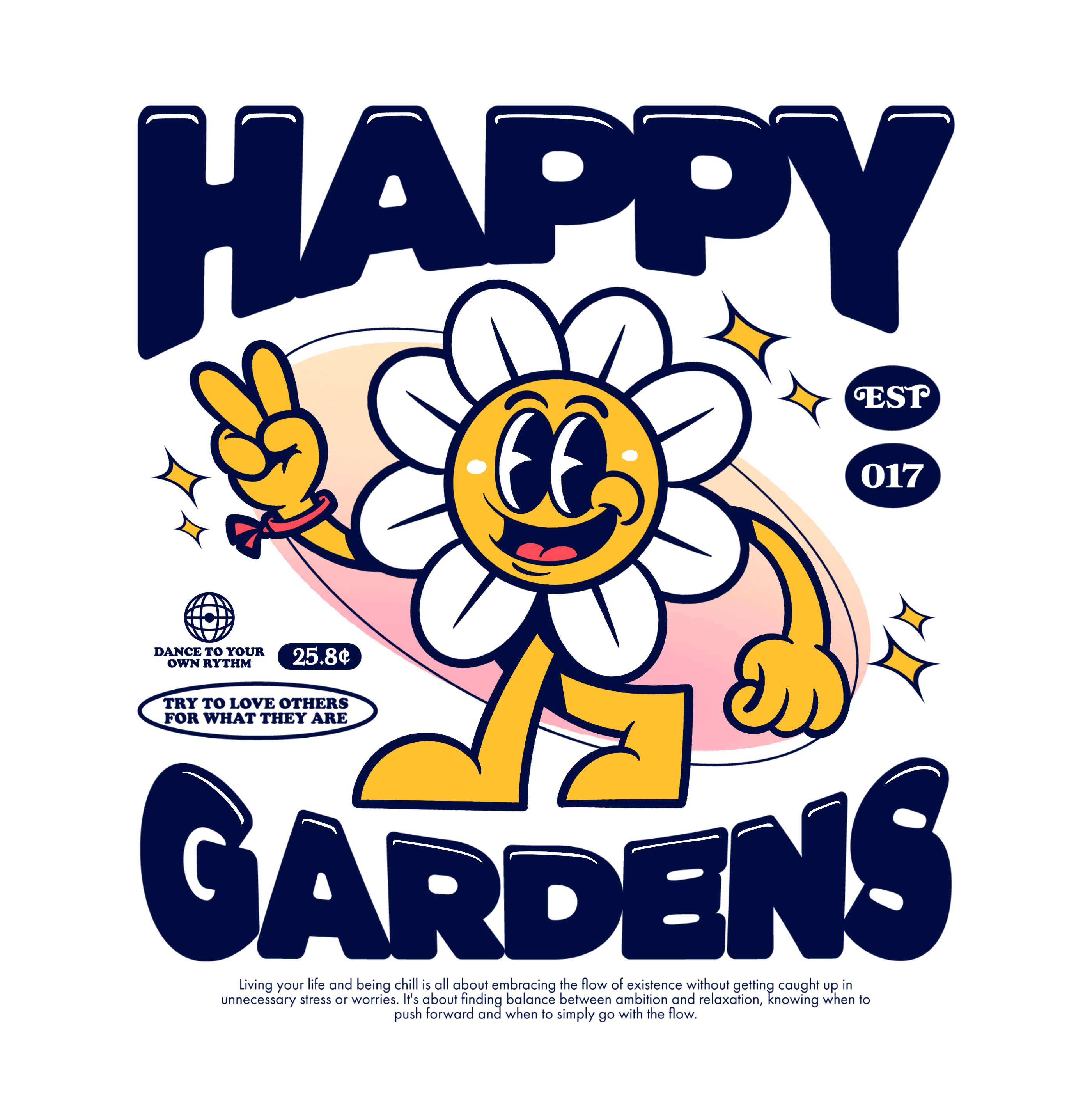 Happy Gardens Graphic T-Shirt - Comfortable Cotton Tee for Men & Women - Perfect for Casual Wear, Outdoors & Gardening