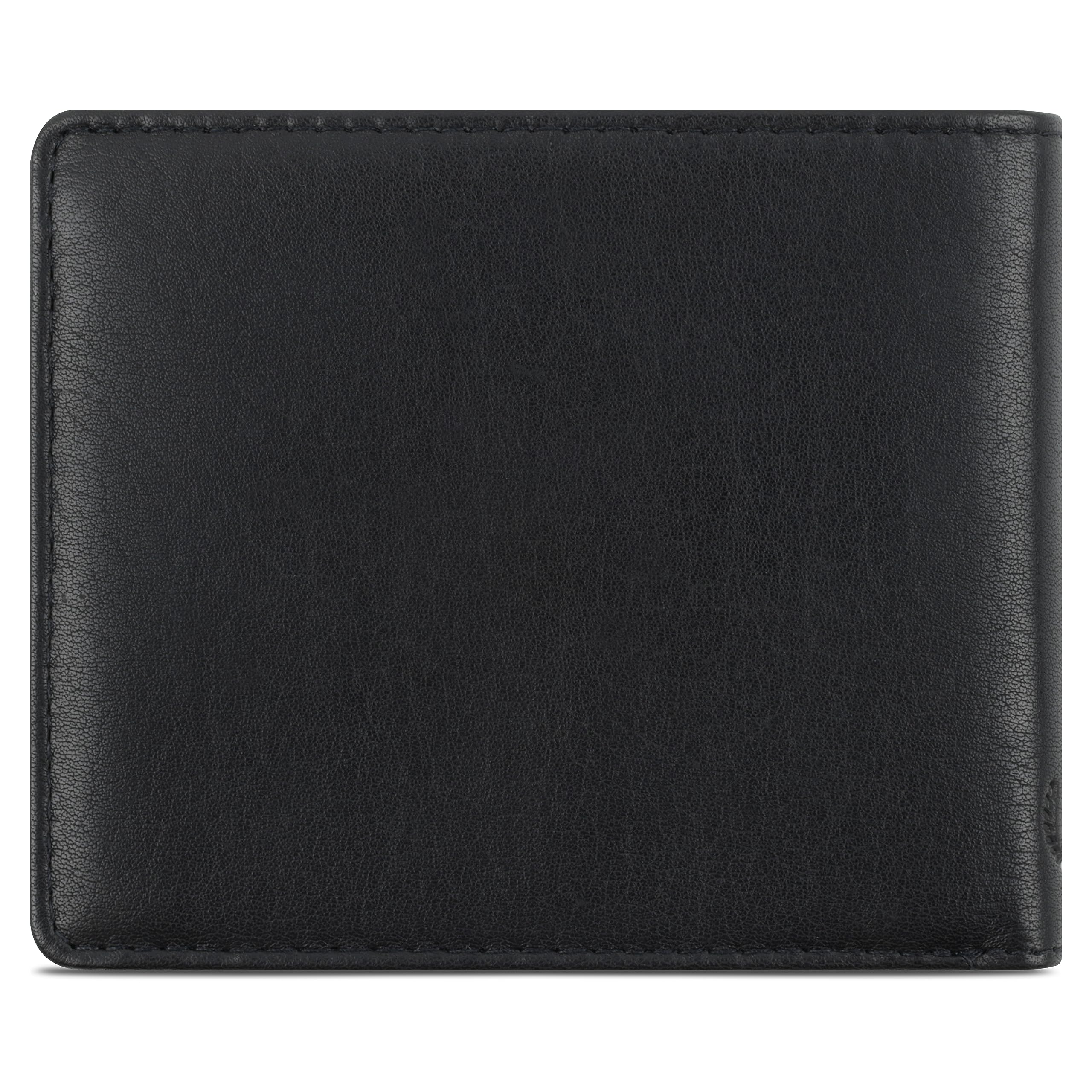 Bugatti Men's Leather Coin Pouch Wallet - Slim RFID Blocking Card Holder for Cash & Credit Cards | Perfect for Travel, Gym & Everyday Use