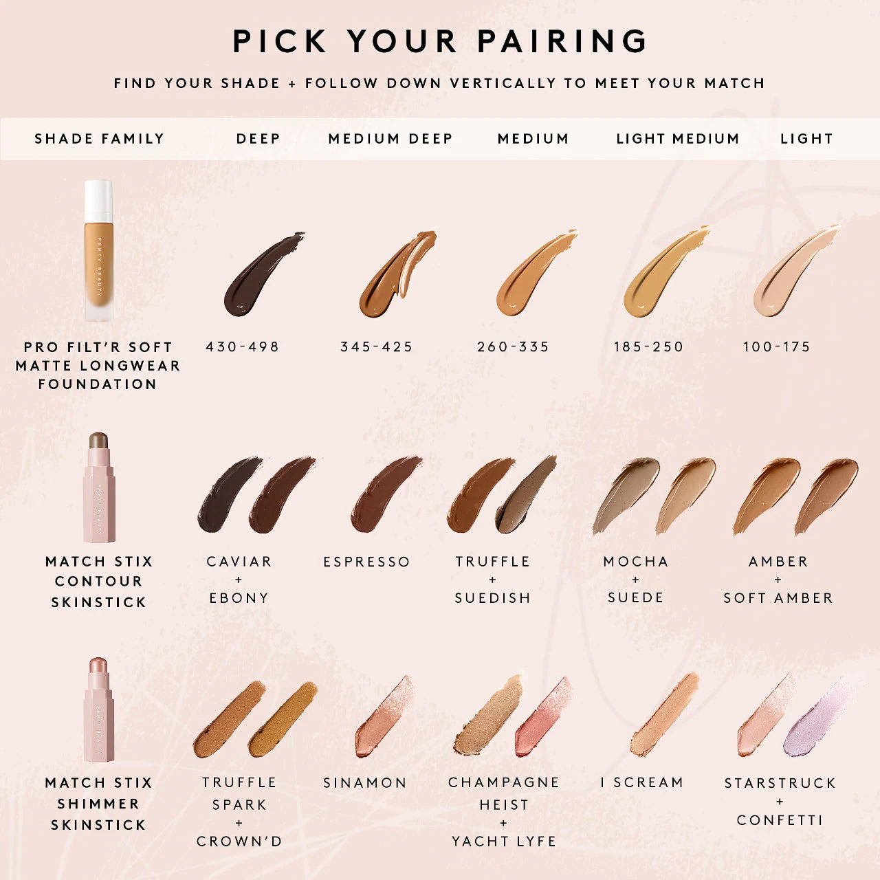 Fenty Beauty by Rihanna Match Stix Matte Contour Skinstick - Buildable Cream Contour Stick for Cheeks & Nose, Vegan & Cruelty-Free (Choose Your Shade) - Perfect for Everyday Makeup & Professional Contouring