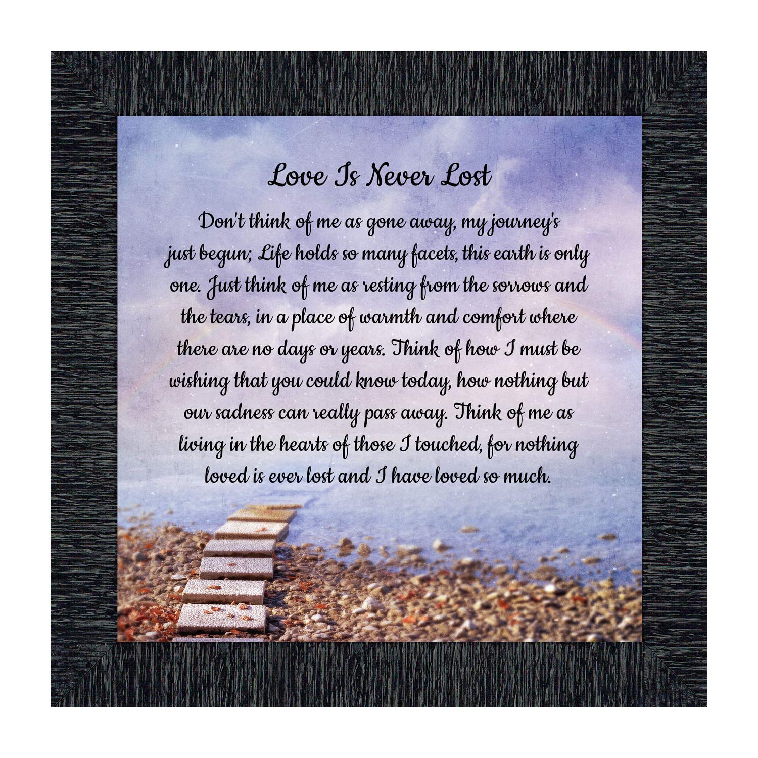 Sympathy Memorial Picture Frames - Crossroads Home Décor for Wall Display & Gift Baskets