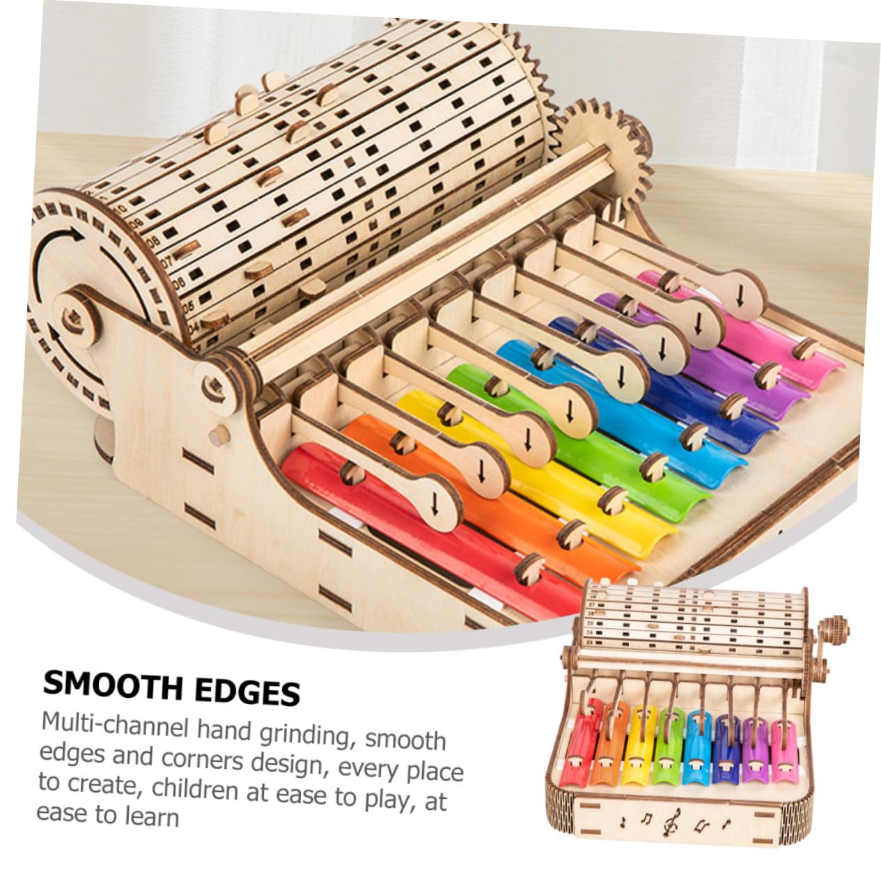 DRESSOOS Wooden Percussion Instruments for Kids - 3D Puzzle Musical Toy Set with Hand Drum & Xylophone | Perfect for Early Childhood Music Education & Sensory Play