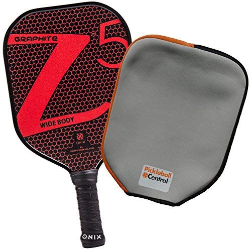 Onix Z5 Graphite Pickleball Paddle - Premium Cushion Grip & Protective Cover | USCA Approved for Tournament Play | Perfect for Outdoor & Indoor Court Games