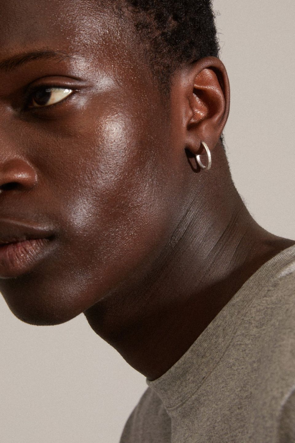 Dominique Flat Snake Silver Hoop Recycled Earrings - Sustainable Sterling Silver Jewelry for Women - Perfect for Everyday Wear, Parties & Gifts