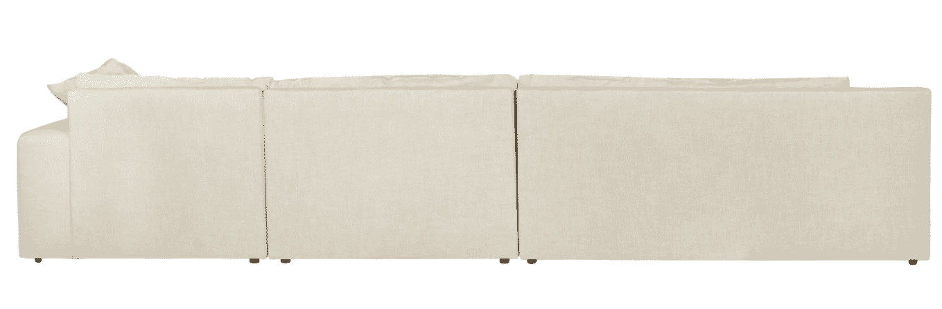 St Armands 3-Piece 165-Inch Modern L-Shaped Sectional Sofa Set with Reversible Chaise - Perfect for Living Room, Family Room, and Open Concept Spaces