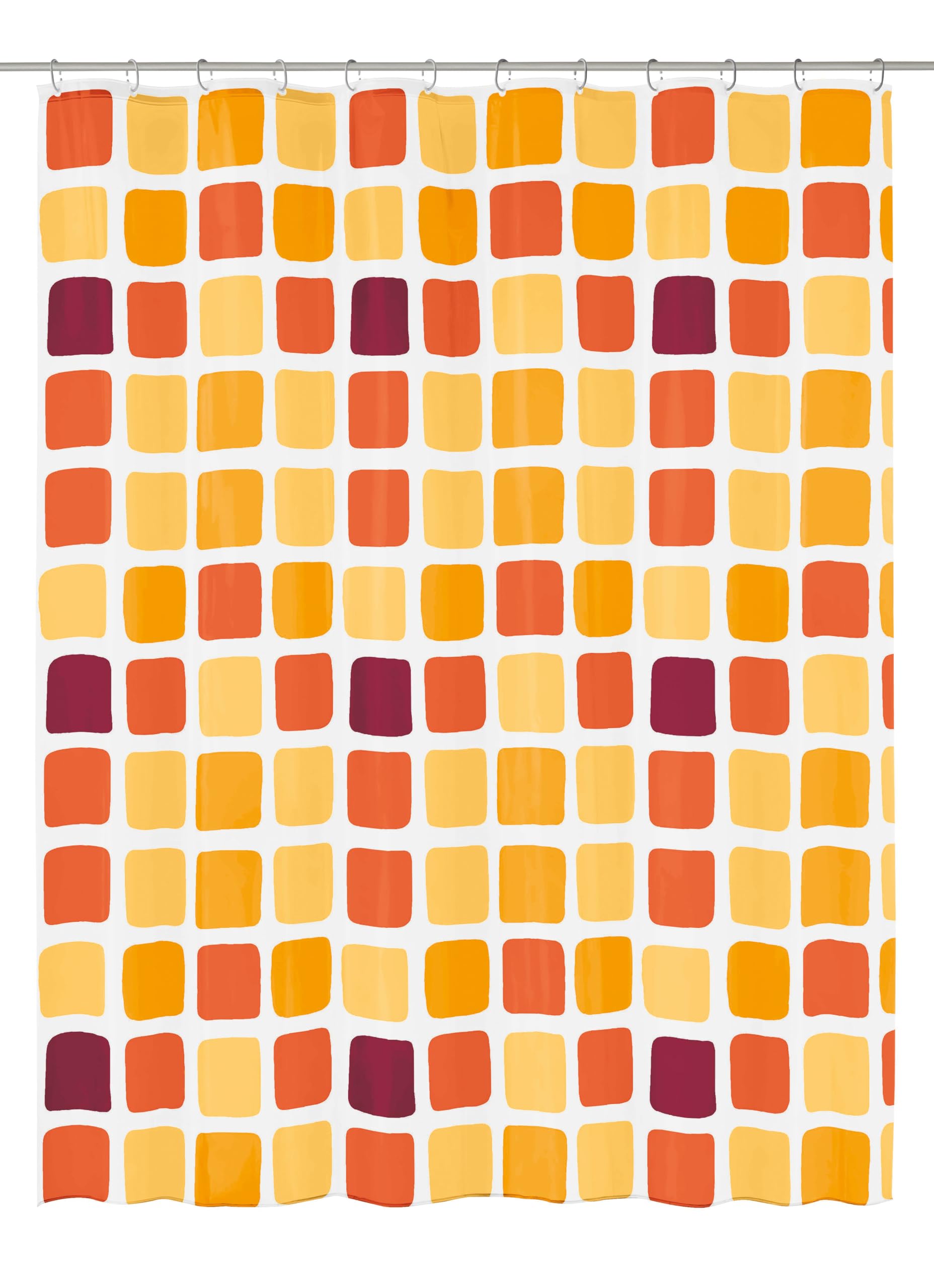 Sonny Shower Curtain - Waterproof Bathroom Decor with Fun Geometric Pattern - Perfect for Kids' Rooms, Guest Bathrooms & Modern Home Decor