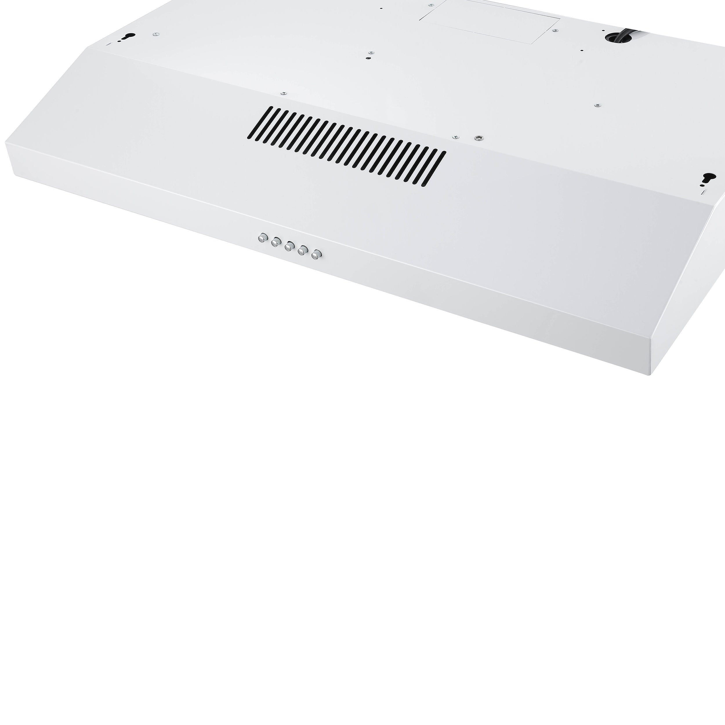 Ancona 30 Inch Convertible Under Cabinet Range Hood in White - Powerful Kitchen Ventilation for Smoke & Odor Removal - Perfect for Small to Medium Kitchens, Apartments & Remodels