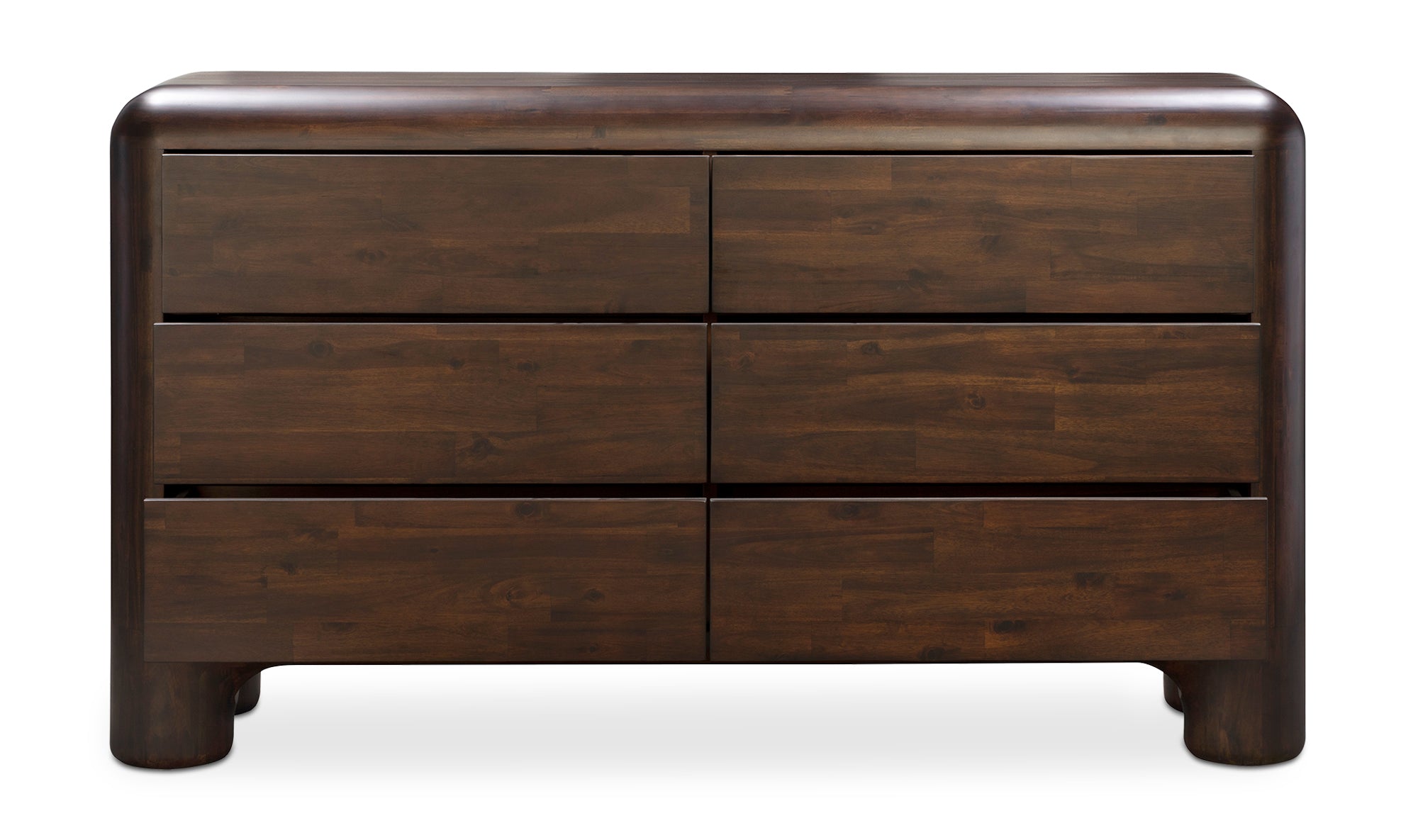 Rowan Dresser - Modern 6-Drawer Wooden Chest for Bedroom & Living Room - Perfect for Storage & Organization | Home & Office Use