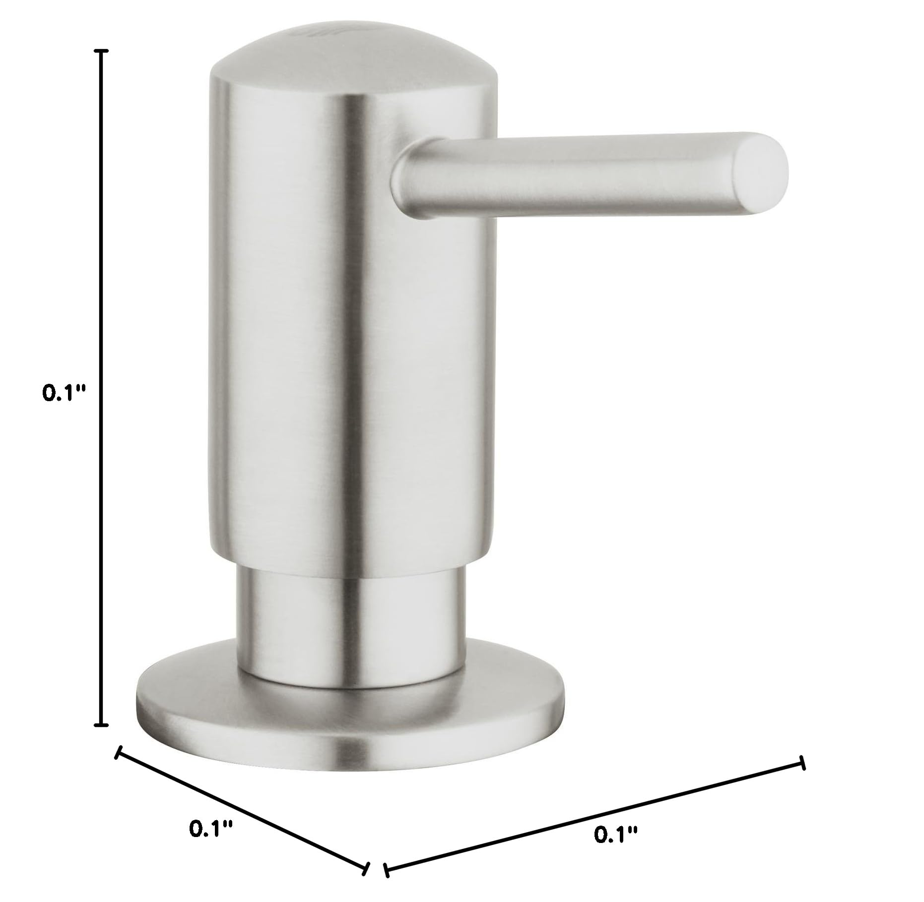 Grohe 40536DC0 Timeless Soap and Lotion Dispenser in Supersteel Finish - Premium Bathroom Accessory for Modern Homes, Hotels, and Spas