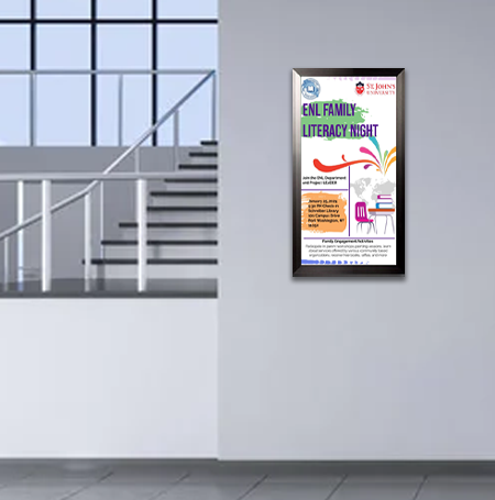 24x48 Poster Frame - SwingFrame Carbon Steel Display for Art, Photos & Posters - Perfect for Home, Office & Gallery Decor