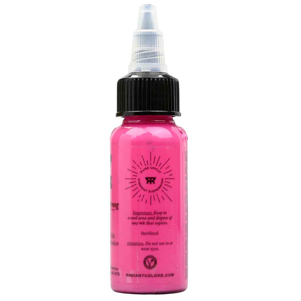 Deep Pink Radiant Tattoo Ink - 1 oz Bottle | Professional Tattoo Supplies for Artists | Perfect for Permanent Makeup, Body Art & Tattoo Designs