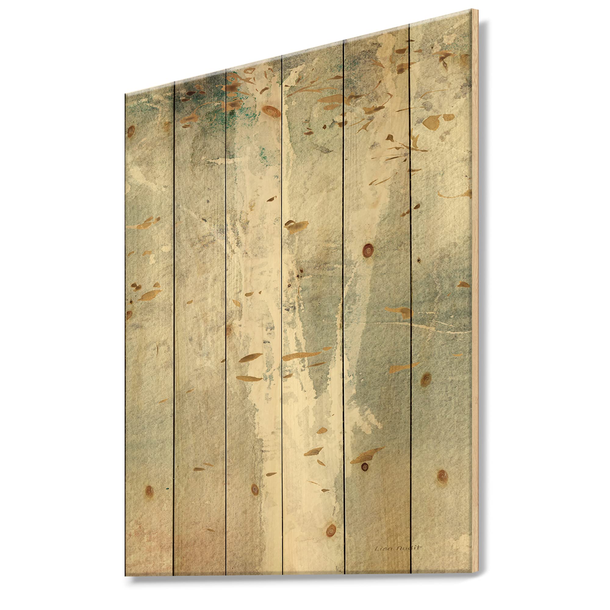 DesignQ Woodland Walk Into The Forest Traditional Wood Wall Decor - Large Abstract Pine Wood Wall Art Panel, Nature Inspired Beige Wooden Wall Hanging for Living Room, Bedroom & Office Decor