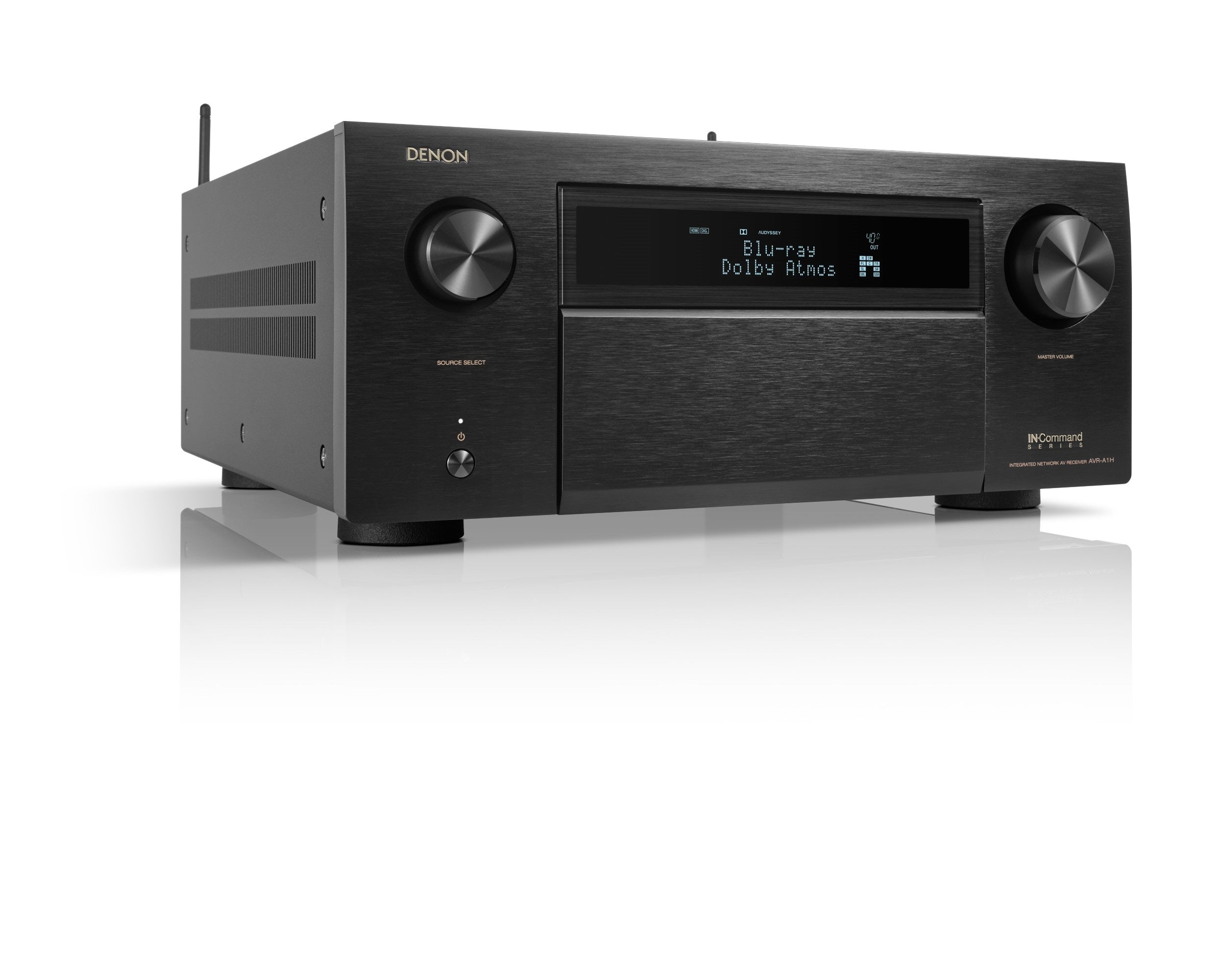 Denon AVR A1H 15.4 Channel 8K AV Receiver with HEOS - Premium Home Theater Audio System for Movies, Music & Gaming