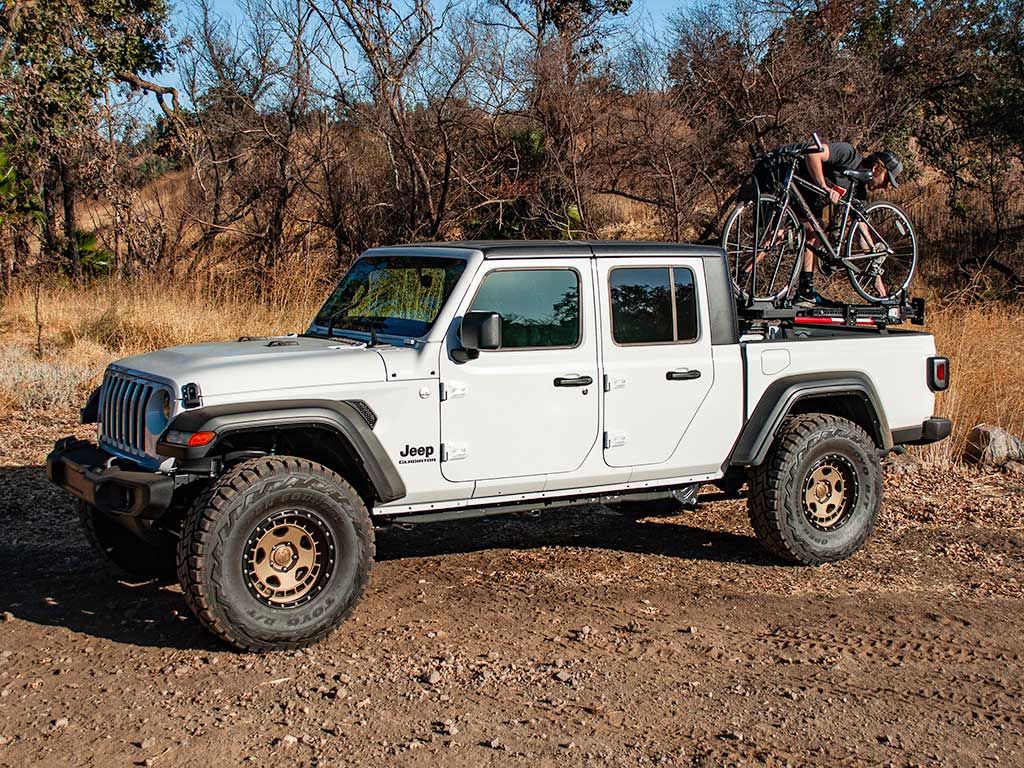 2019 Jeep Gladiator (JT) Slimline II Load Bed Rack Kit - Heavy Duty Aluminum Truck Bed Rack for Off-Road Adventures & Cargo Hauling