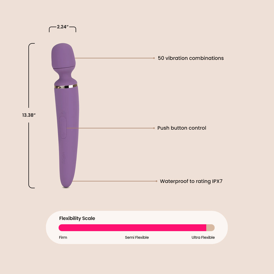 Satisfyer Wand er Woman - Premium Body Massager for Women, Relaxation & Stress Relief - Perfect for Home Spa, Self-Care & Intimate Moments