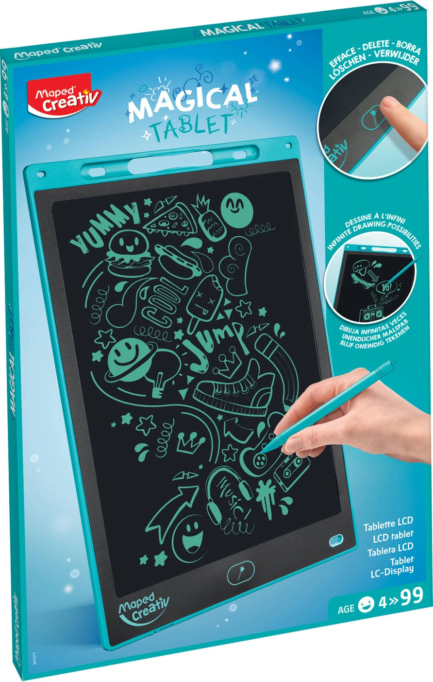 Creativ XL Magical Drawing Tablet 2-Piece Kit - Digital Art Sketch Pad for Kids & Adults - Perfect for Home, School & Travel Use