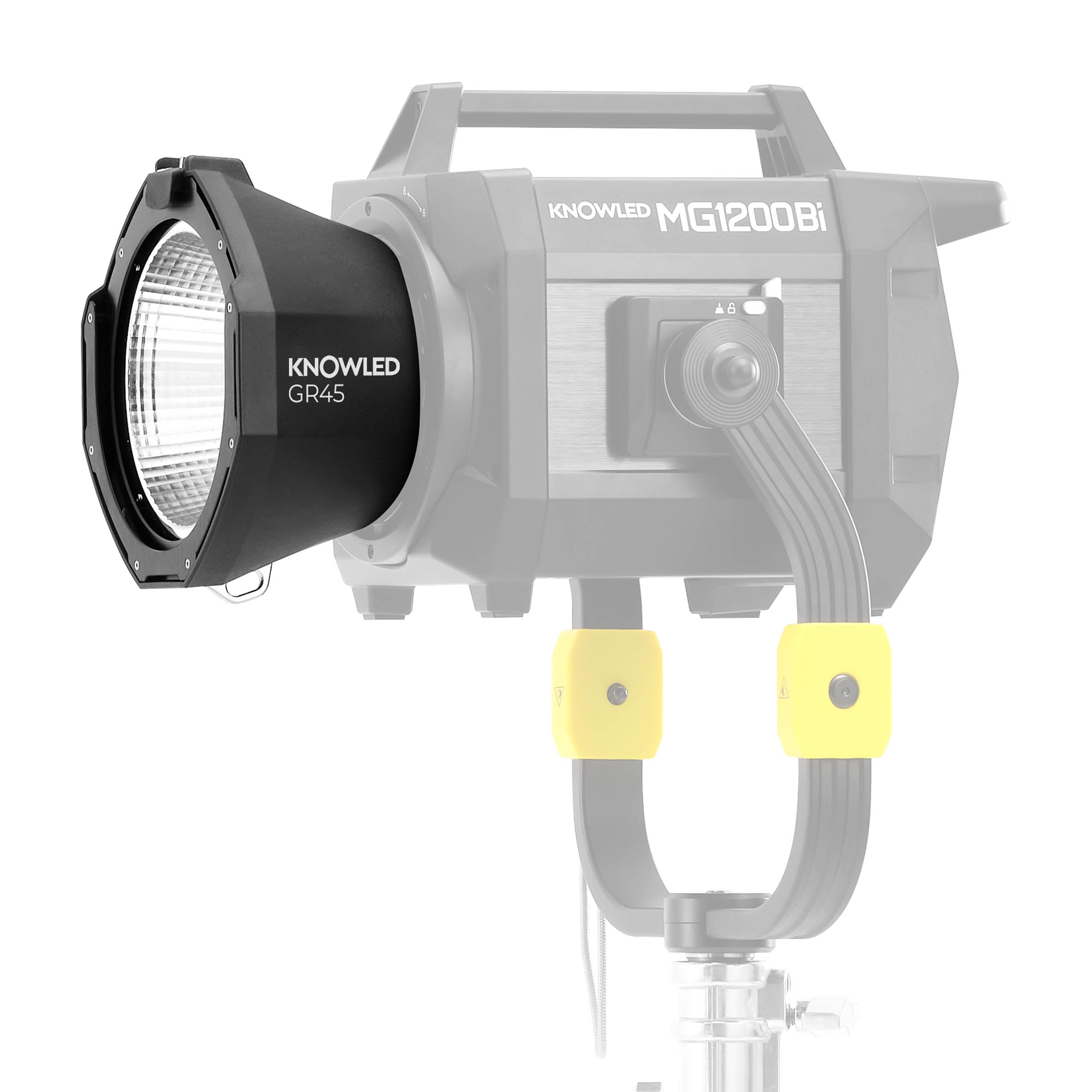 KNOWLED GR45 45 Degree G Mount Standard Reflector - Compatible with KNOWLED MG1200Bi & MG2400Bi Studio Lights - Perfect for Photography, Videography, and Stage Lighting