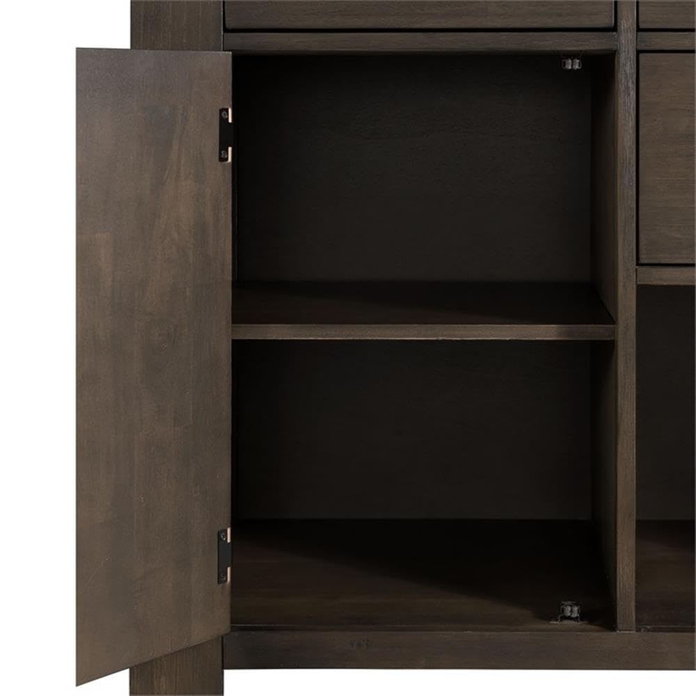 Picket Jasper Server - Rustic Wood Sideboard for Dining Room