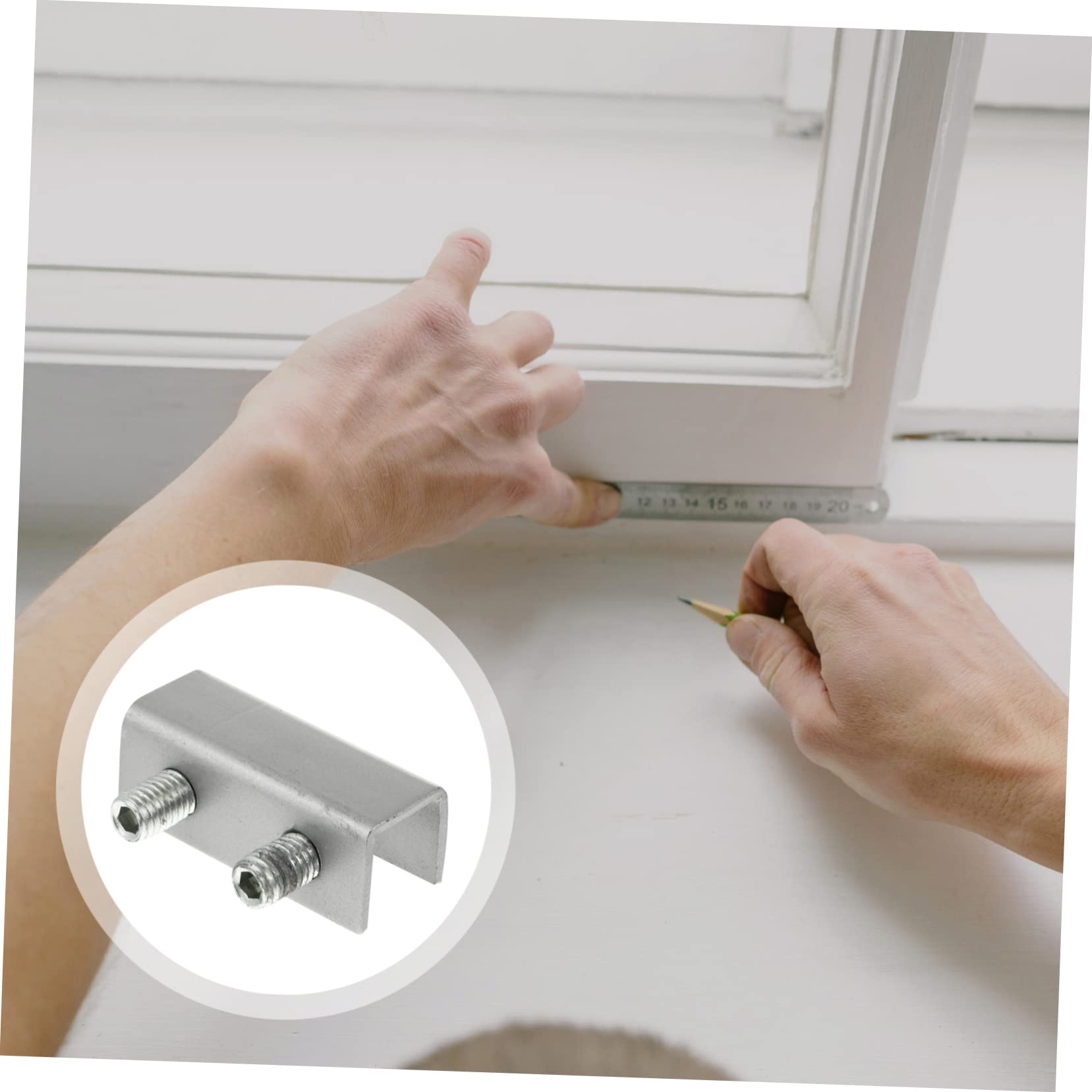 8-Pack Sliding Window & Door Locks - Childproof Safety Locks for Windows, Patio Doors, Garage & Wardrobe - Durable Aluminum Alloy Baby Proofing (Perfect for Home Security & Child Safety)