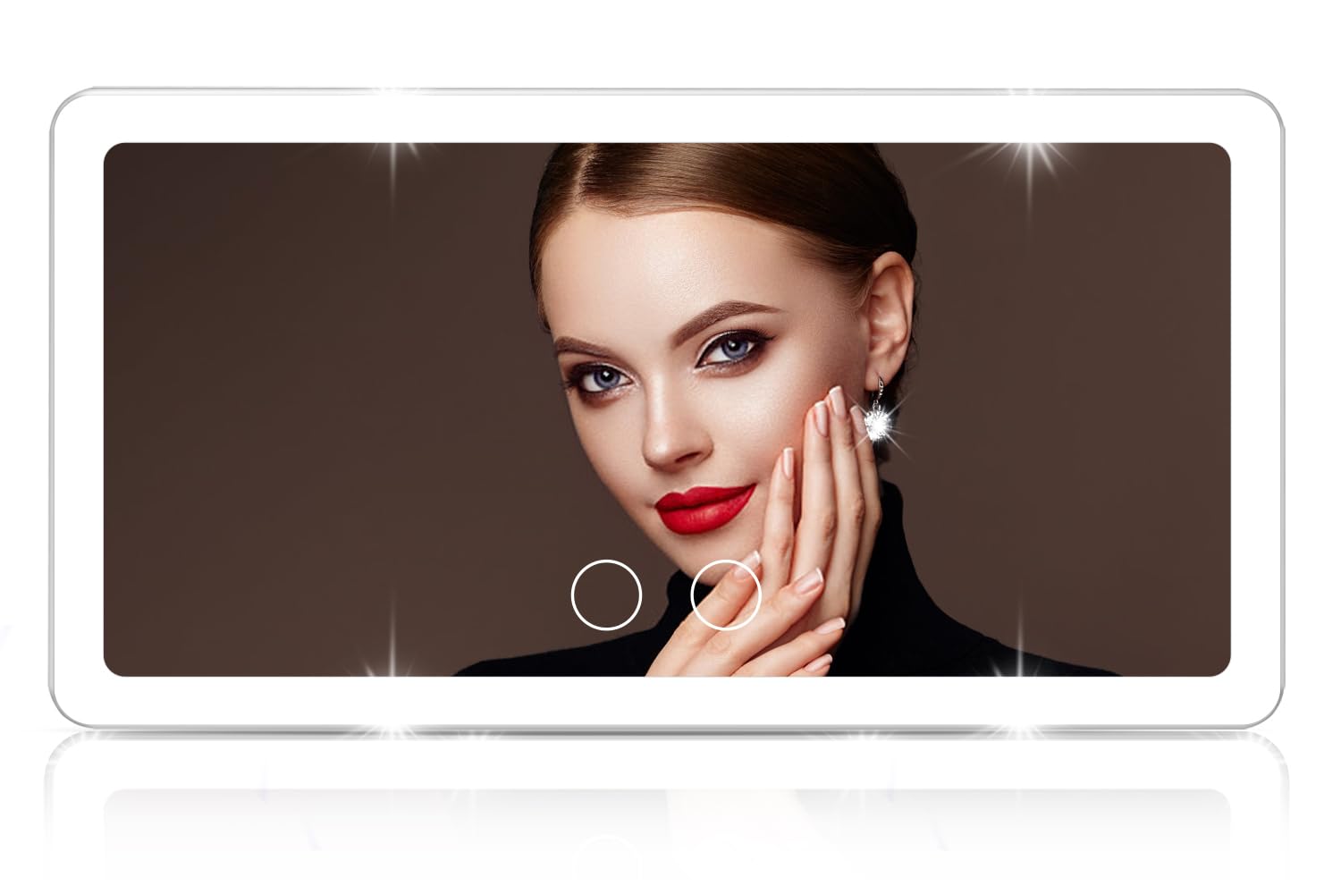 Upgrade Car Sun Visor Vanity Mirror with 80 LED Lights - Rechargeable Makeup Mirror with 3 Light Modes & Dimmable Touch Control - Universal Fit for Car, Truck, SUV - Perfect for Night Driving, Makeup Application & Emergency Lighting