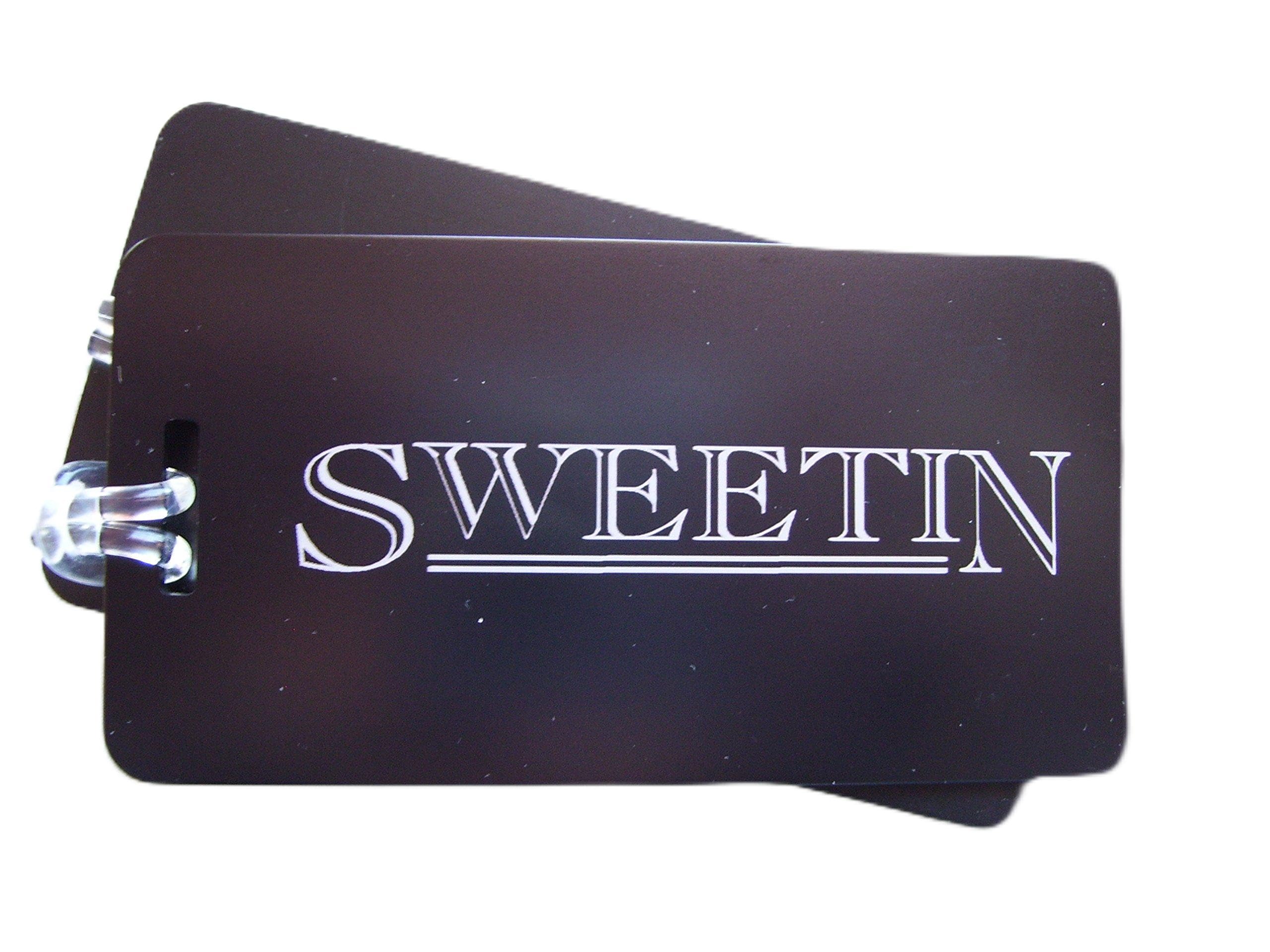 2 Pack Jumbo Aluminum Luggage Tags - Personalized Engraving on Front & Back - Durable Travel ID Tags for Suitcases, Backpacks & Bags - Perfect for Airports, Cruises & Business Trips