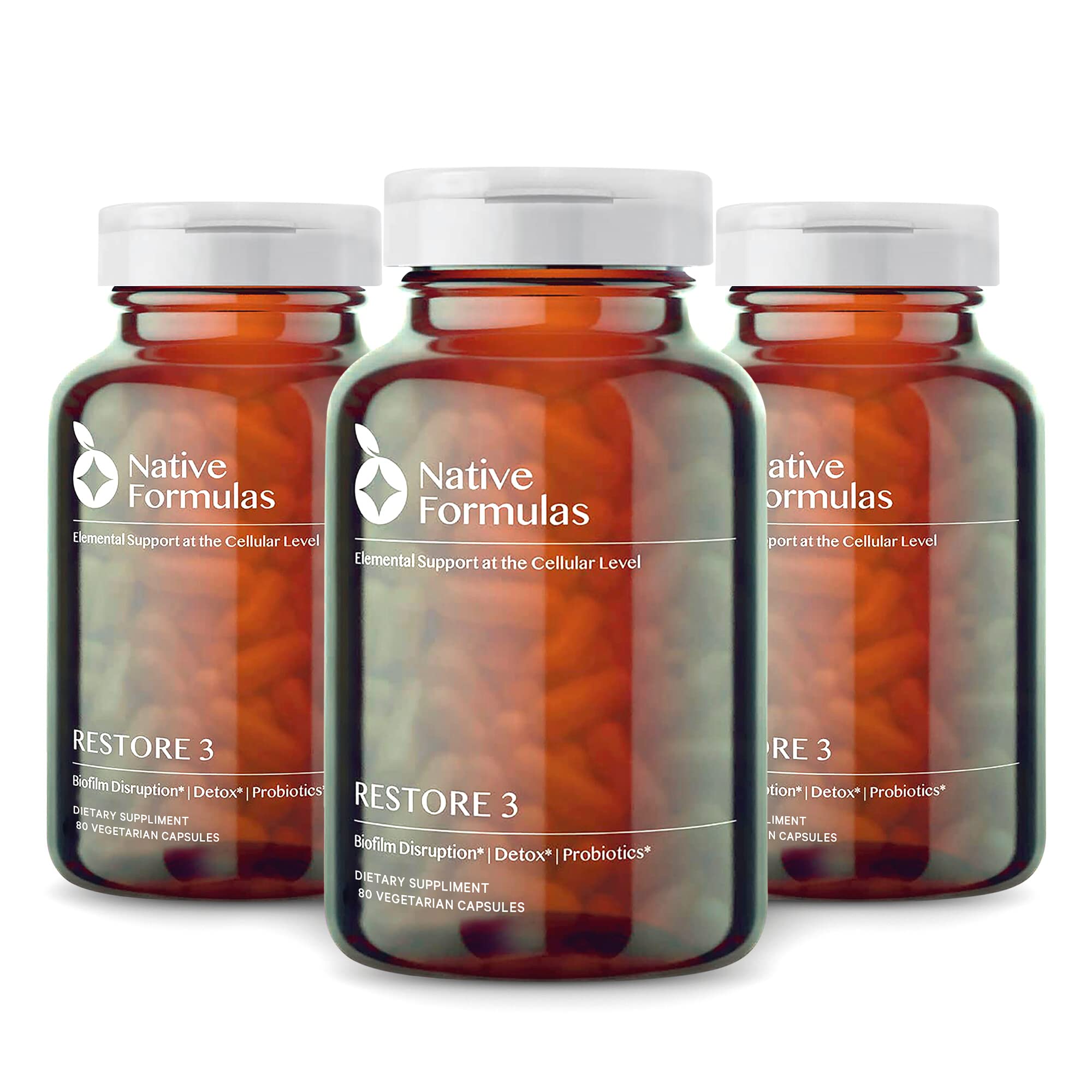 Restore 3 Proteolytic Enzyme & Spore Probiotic Supplement - 180 Capsules for Gut Health - Supports Digestion, Fibromyalgia Relief, Joint & Muscle Comfort - Biofilm Disruptor for Optimal GI Balance - Use for Daily Wellness, Immune Support & Post-Workout Recovery