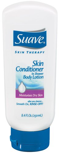 Suave Skin Therapy In-Shower Body Lotion - 8.4 oz Hydrating Skin Conditioner for Dry Skin | Post-Shower Moisturizer for Smooth & Soft Skin