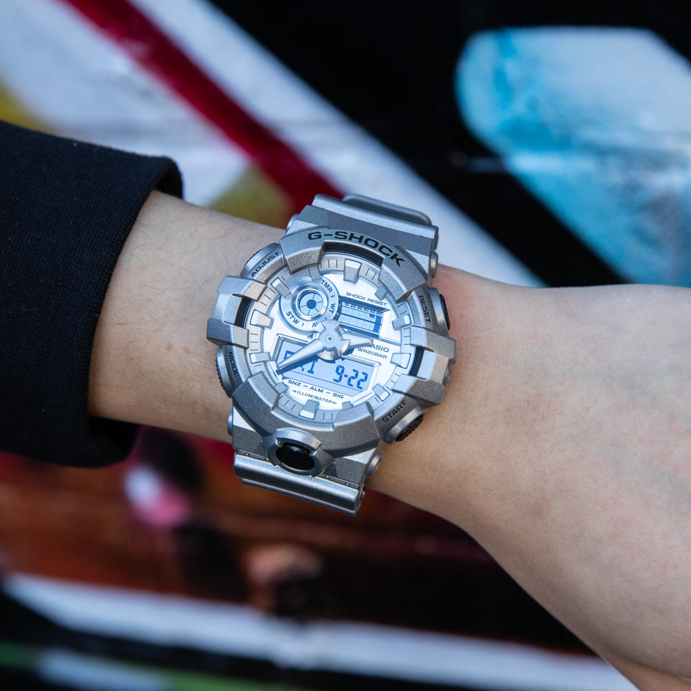 G Shock GA700FF-8 Forgotten Future Digital Analog Men's Watch - Rugged Sports & Outdoor Adventure Timepiece