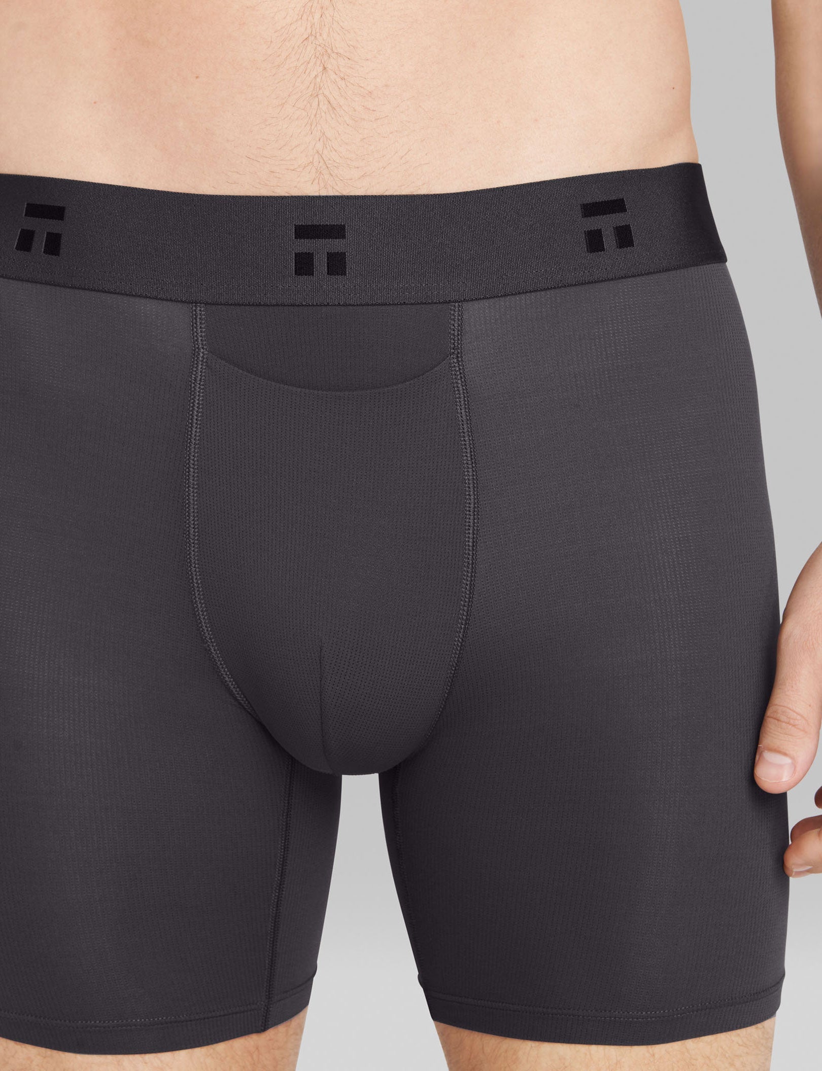 Breathable Air Mid-Length Boxer Briefs - 6 Pack for Men | Comfortable & Moisture-Wicking Underwear for Workout, Travel & Daily Wear