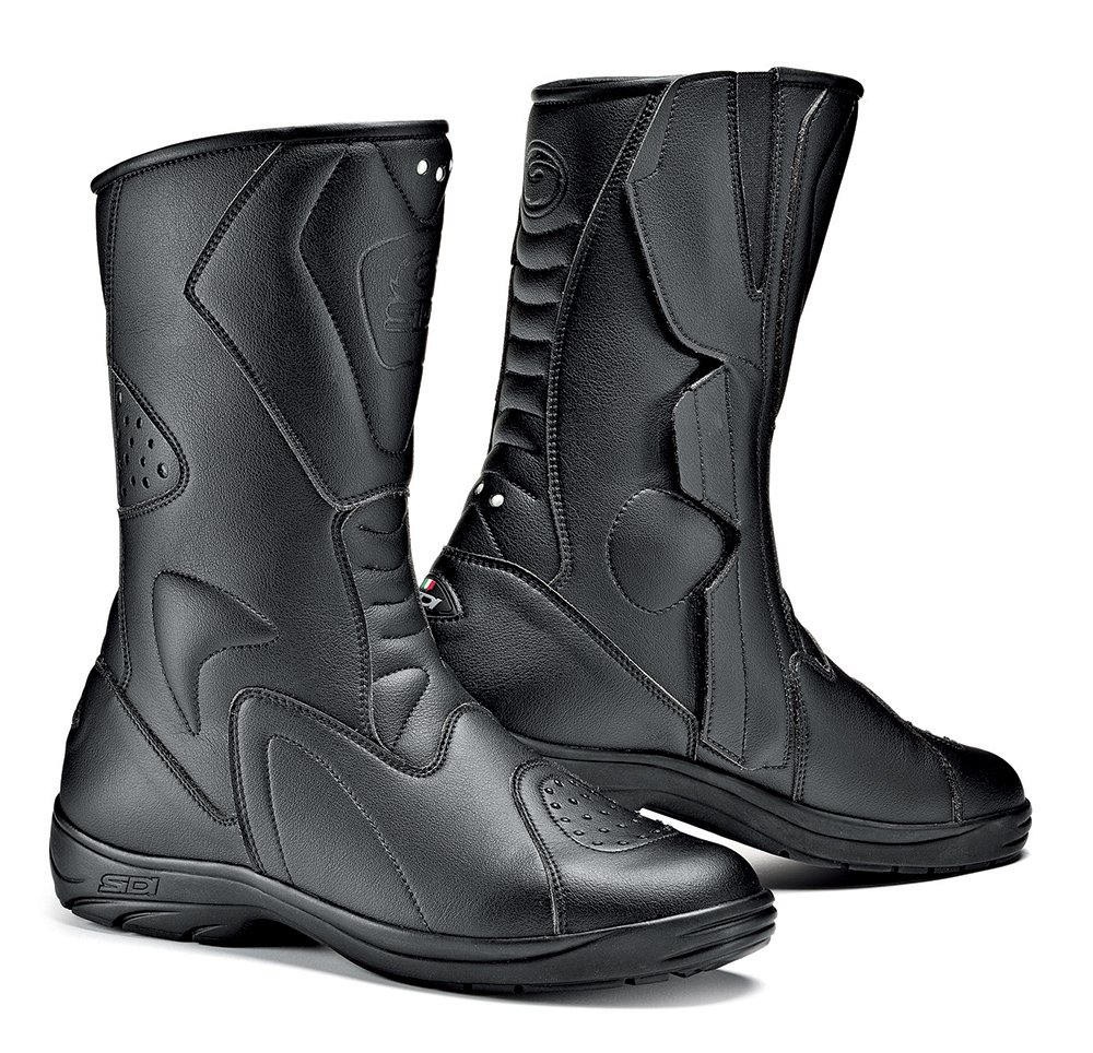 Sidi Tour Rain Waterproof Motorcycle Boots for Men & Women - Black - Size [Your Size] - All-Weather Riding Gear for Commuting & Adventure Tours