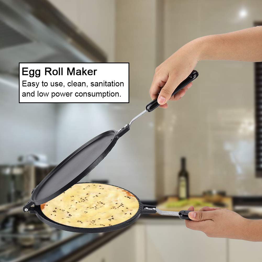 Non-Stick Waffle Cone Maker & Egg Waffle Pan - Double-Sided Pancake Baking Tool for Homemade Ice Cream Cones, Bubble Waffles & Desserts - Perfect for Home Kitchen, Parties & Cafes