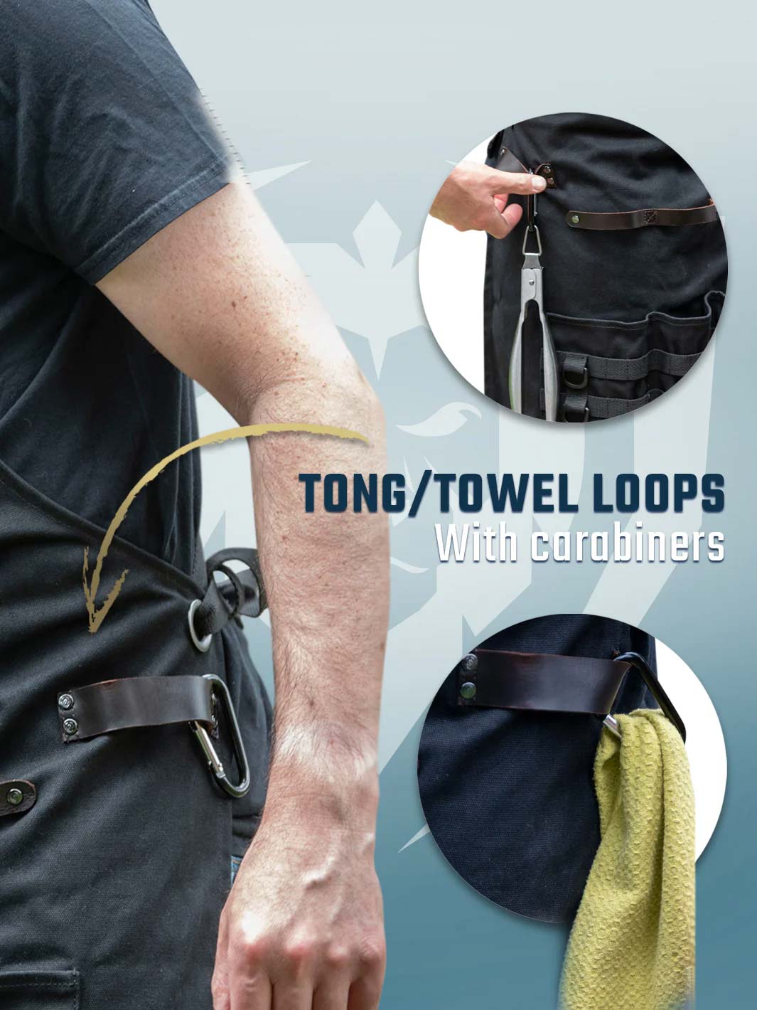 Heavy Duty Waxed Canvas BBQ Apron - Professional Chef's Kitchen Apron for Grilling & Cooking - Dalstrong © | Perfect for Outdoor BBQ, Camping & Home Kitchen Use