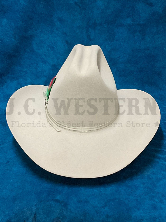 Resistol RFQH60 254071 QH60 6X Silverbelly Felt Cowboy Hat for Men - Western Rodeo, Outdoor Riding & Country Fashion