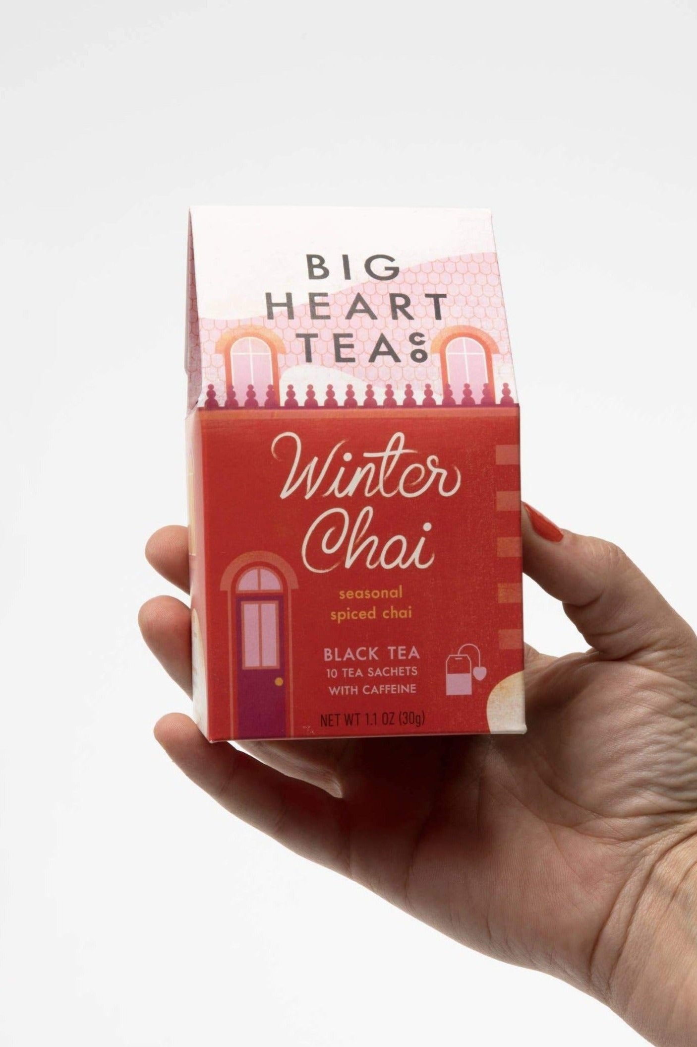Organic Winter Chai Tea Bags - Spiced Black Tea with Cinnamon & Cardamom - Perfect for Cold Weather, Holiday Gifts & Cozy Evenings by the Fireplace