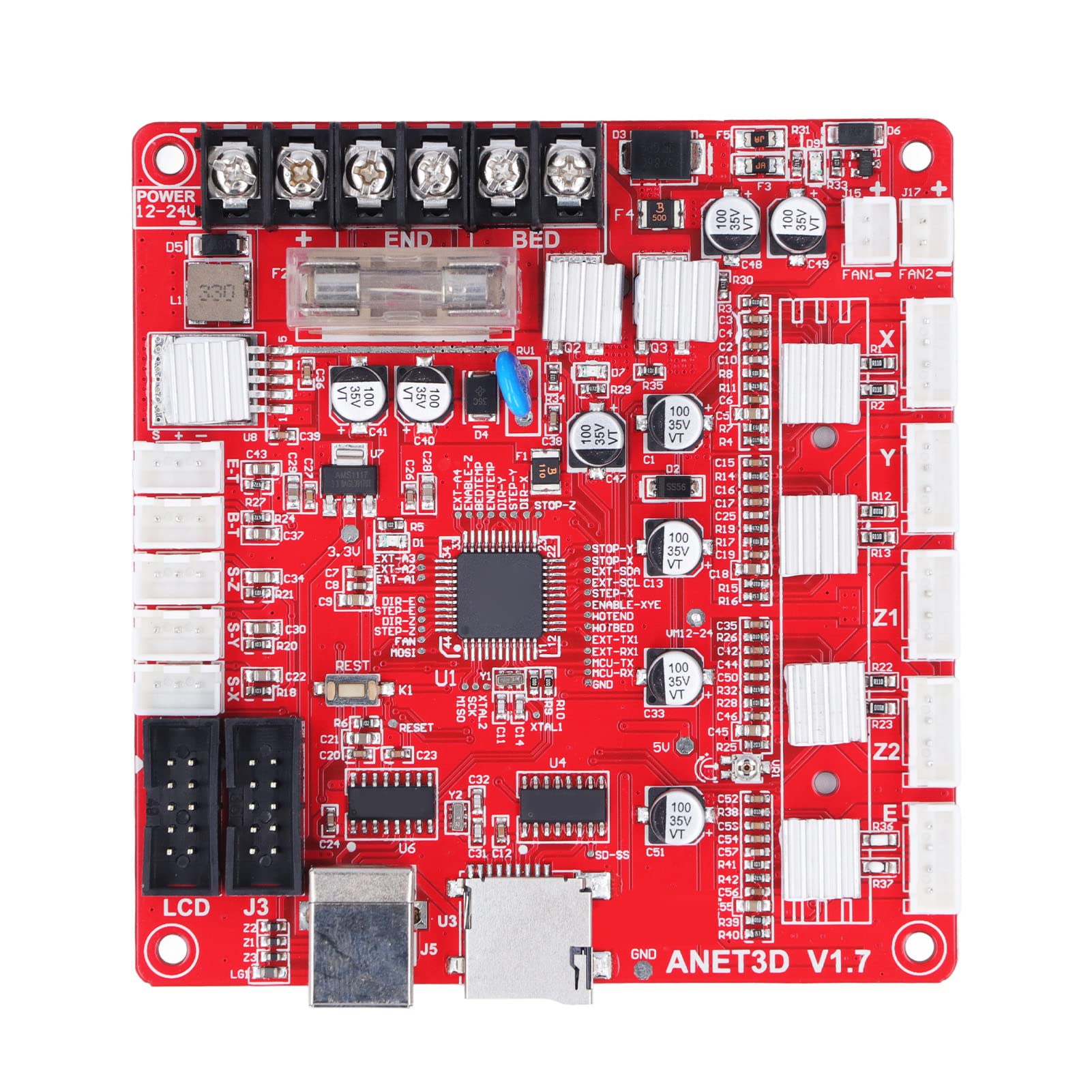 High-Quality 3D Printer Motherboard & Mainboard for Anet E12 - Reliable Desktop 3D Printer Control Module for DIY Printing & Maker Projects