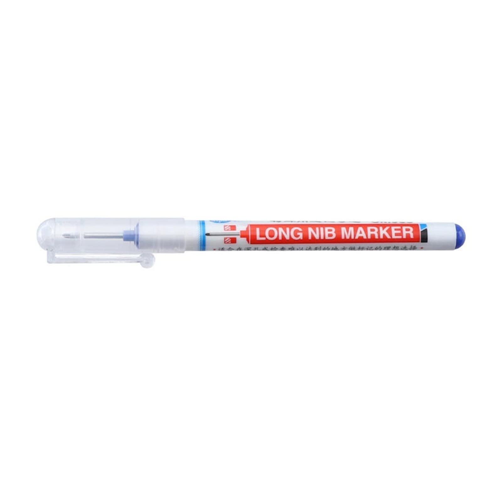 BRADEM Multi-Purpose Deep Nib Marker Pen 5ml - Hole Marking Tool for Carpentry & Home Improvement (Blue)